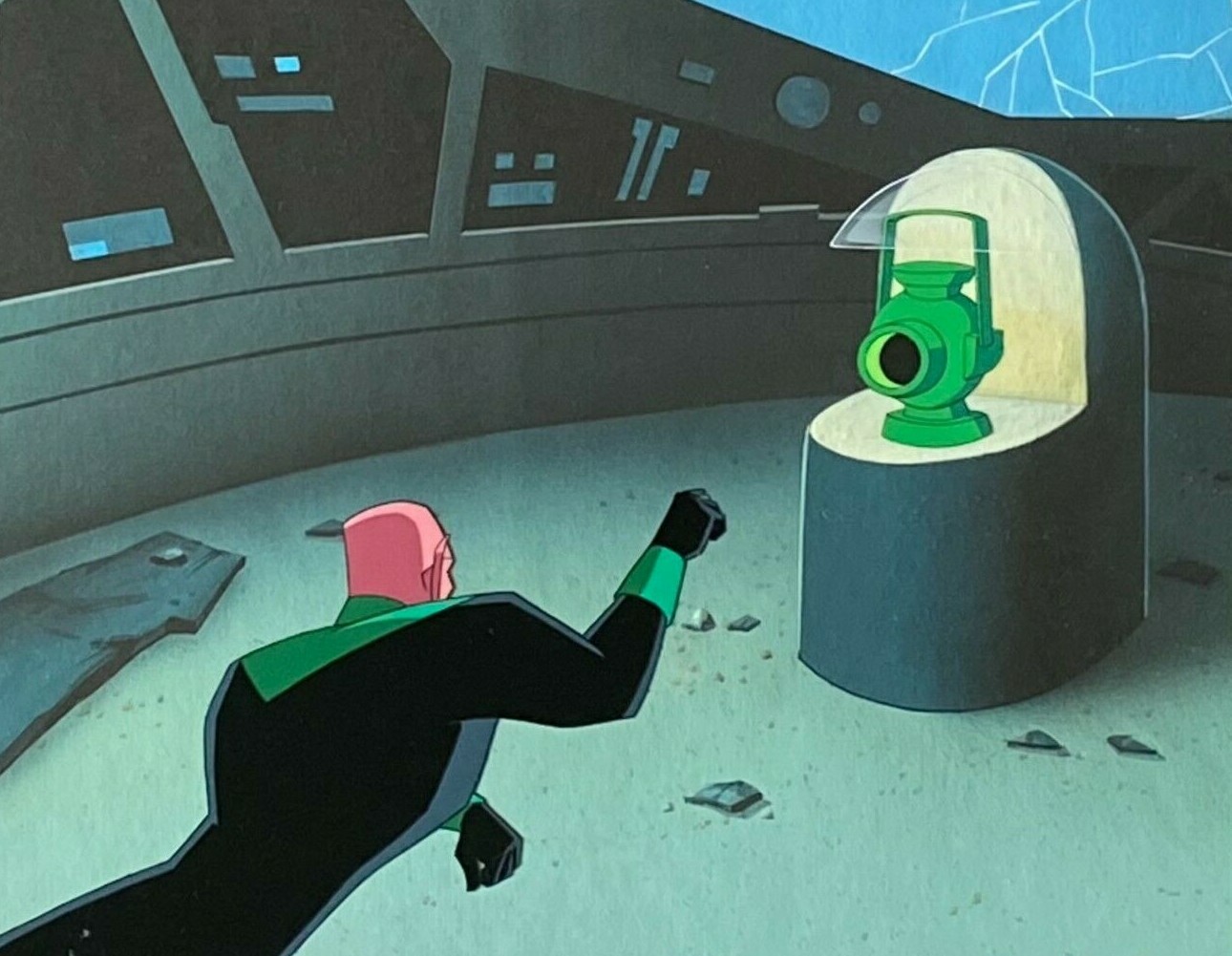 BRUCE TIMM rare GREEN LANTERN Abin Sur cel OBG In Brightest Day SUPERMAN COA CC BRUCE TIMM rare GREEN LANTERN Abin Sur cel OBG In Brightest Day SUPERMAN COA CC