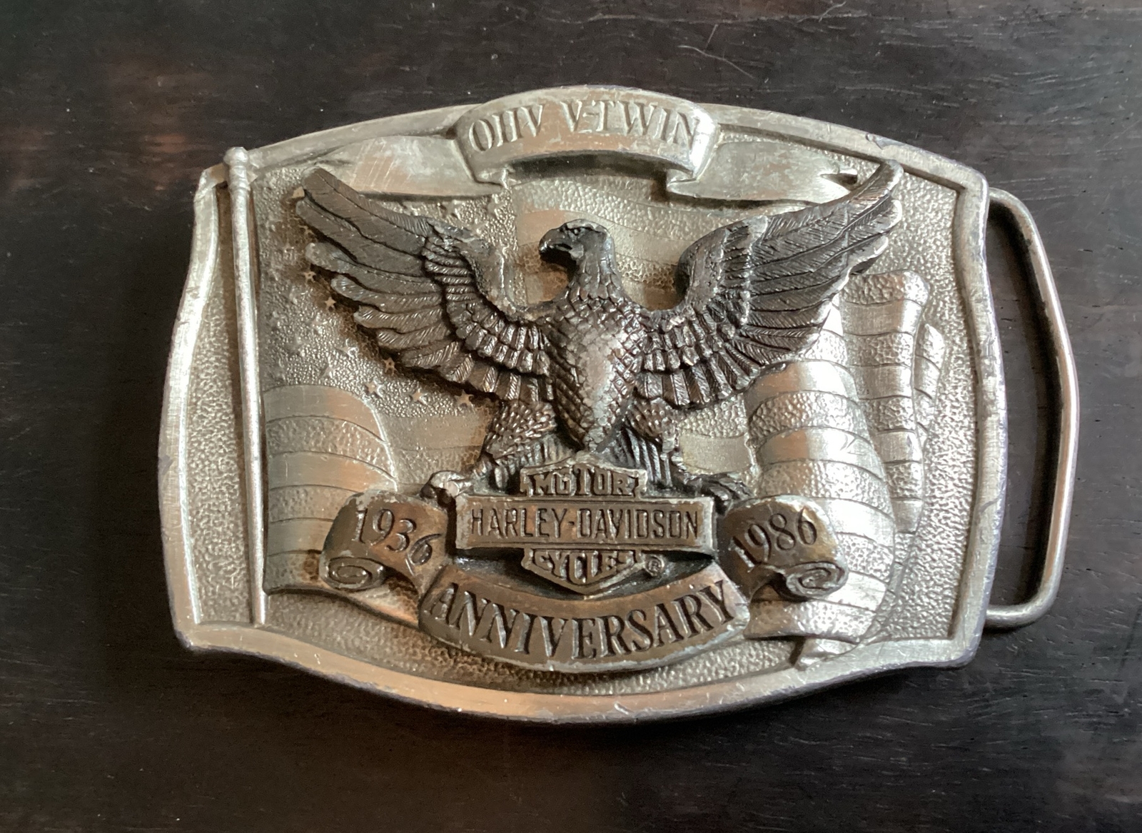 Harley Davidson 1936 - 1986  Belt Buckle -  OHV Twin