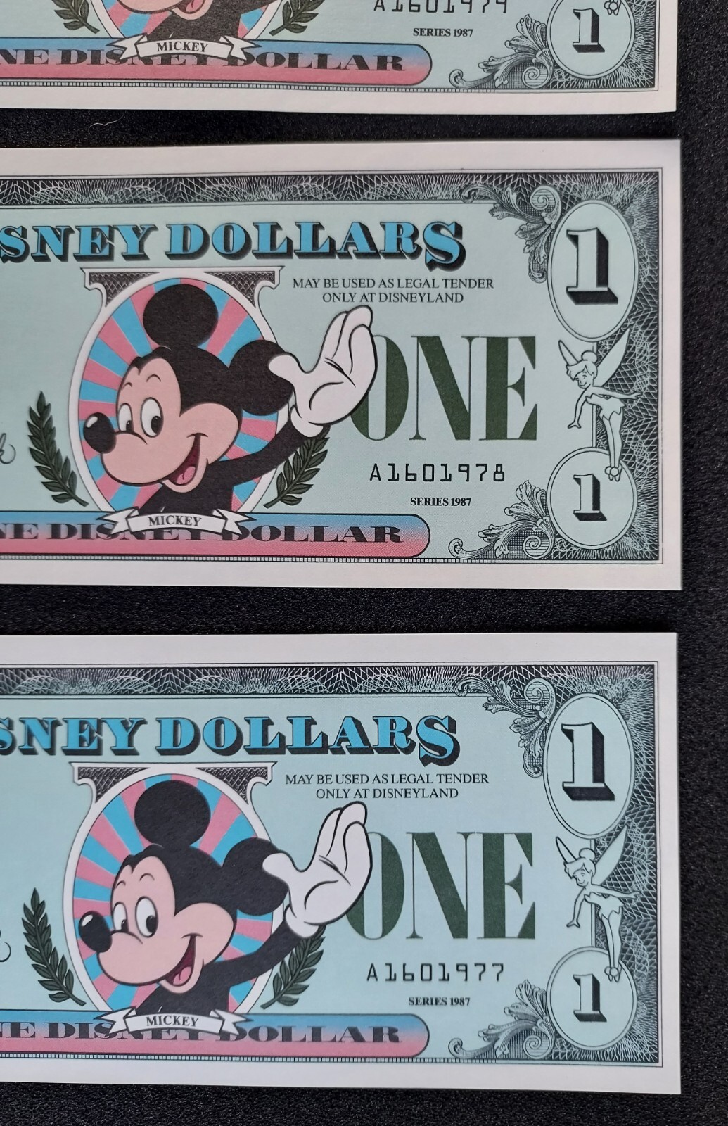 Disney Dollar $1 1987 Rare 1st Series A Disney Dollar $1 1987 Rare 1st Series A
