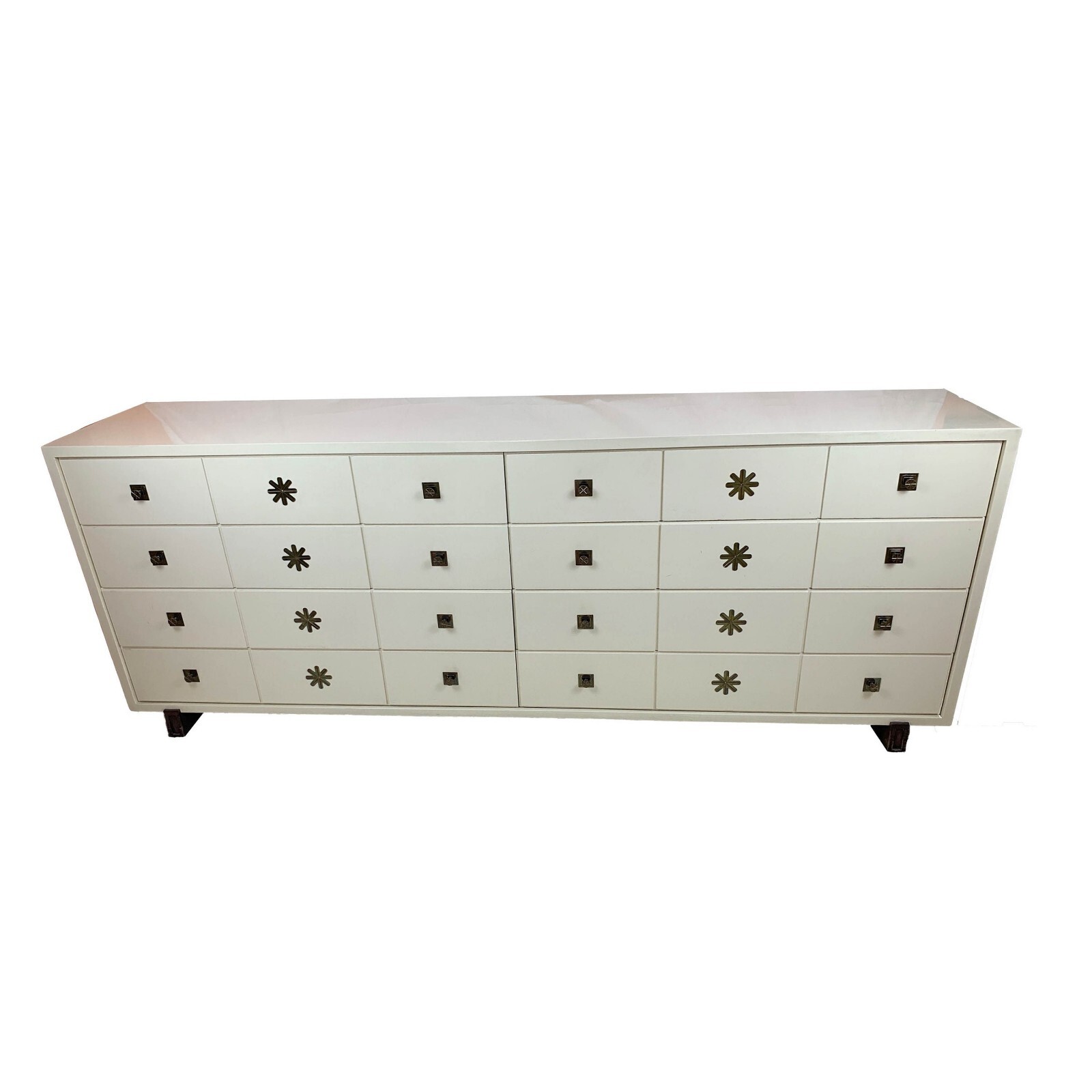 Mid-Century Modern - MCM - Tommi Parzinger Originals - White Dressers - Set of 2