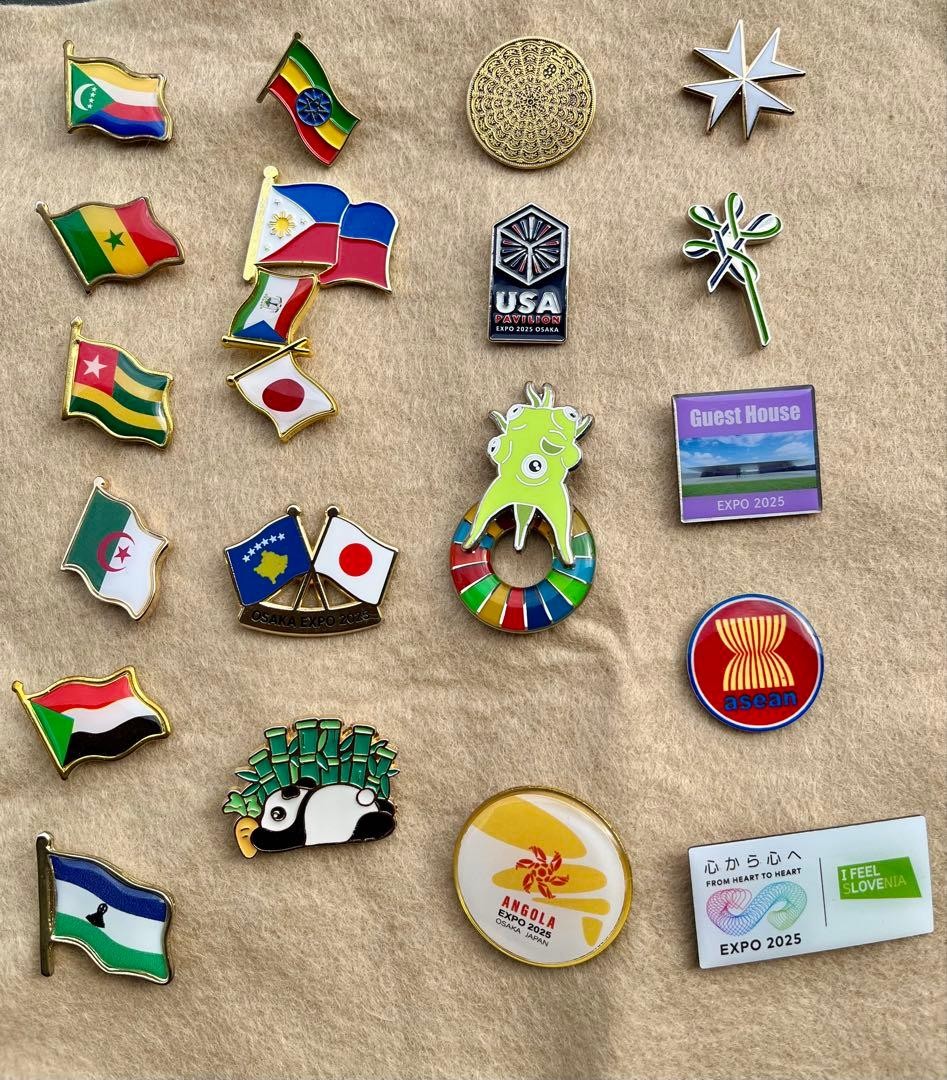 EXPO 2025 Osaka Kansai Expo Pavilion Pin Badges, 21 pcs #cb4662 EXPO 2025 Osaka Kansai Expo Pavilion Pin Badges, 21 pcs #cb4662