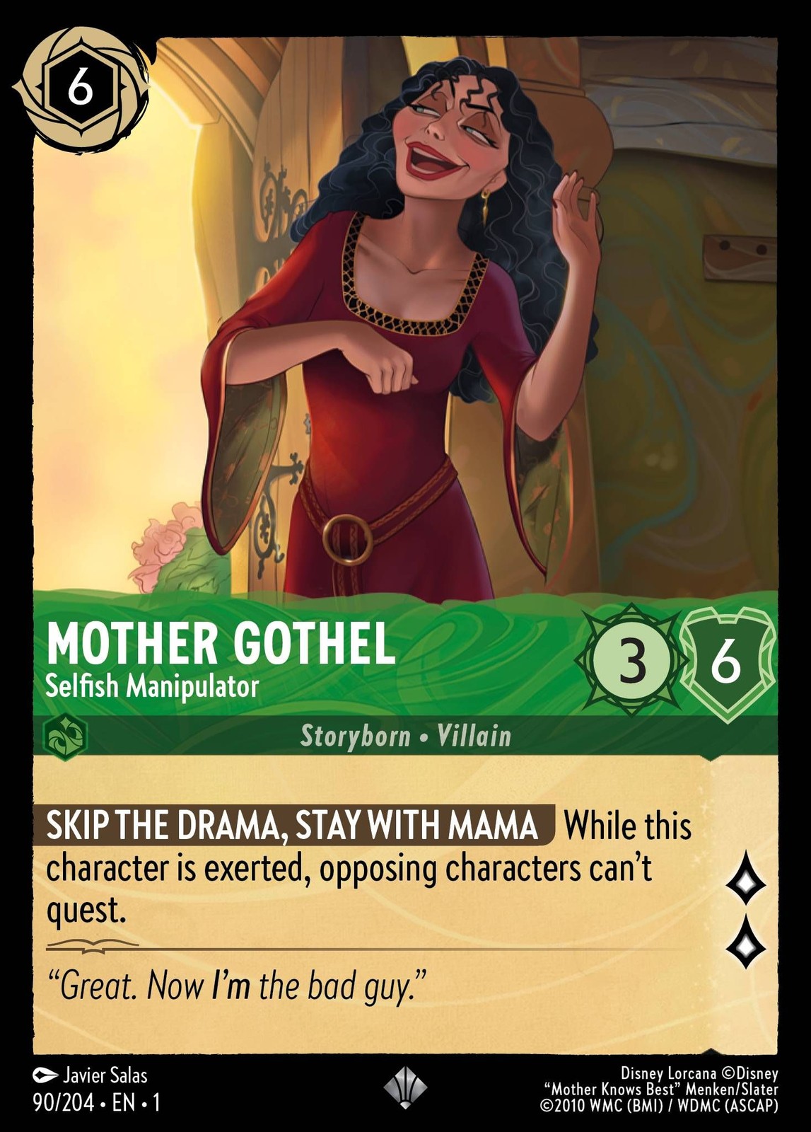 Mother Gothel, Selfish Manipulator - The First Chapter - Lorcana TCG Mother Gothel, Selfish Manipulator - The First Chapter - Lorcana TCG