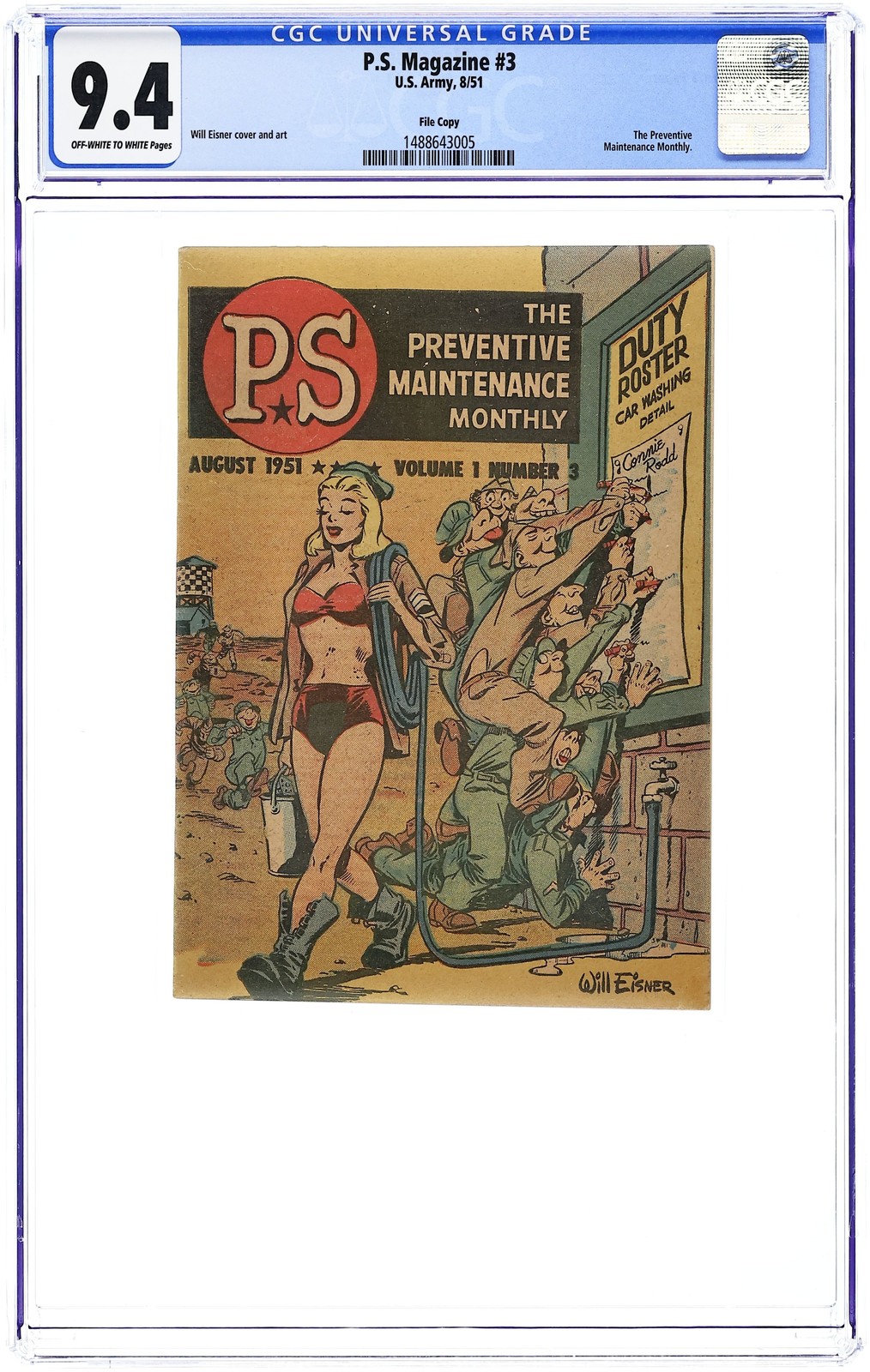 PS The Preventive Maintenance Monthly #3 CGC 9.4 1953 1488643005