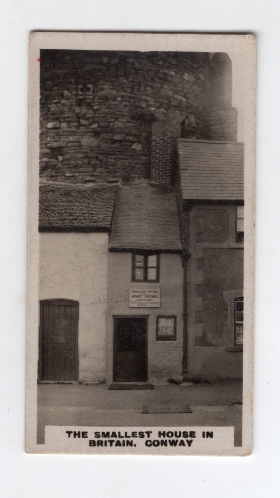 Wills NZ British Royal Ancient Buildings 1925 #47 Smallest house, Conway Wales Wills NZ British Royal Ancient Buildings 1925 #47 Smallest house, Conway Wales