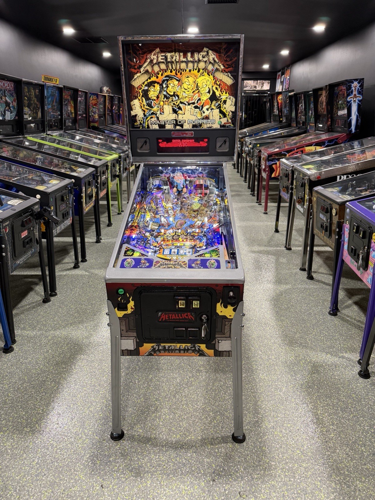 Metallica Master Of Puppets Edition Orange County Pinball Machine Metallica Master Of Puppets Edition Orange County Pinball Machine
