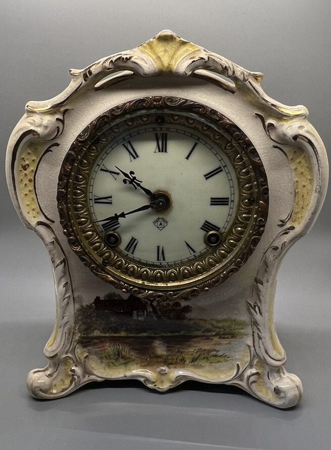 Ansonia La Clayette Chime Clock Royal Bonn 10x8.5x5.5 Ansonia La Clayette Chime Clock Royal Bonn 10x8.5x5.5