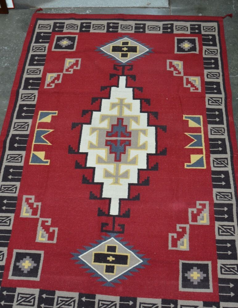 Southwest Area Rug - All Wool - Ganado Style 6' x 9'