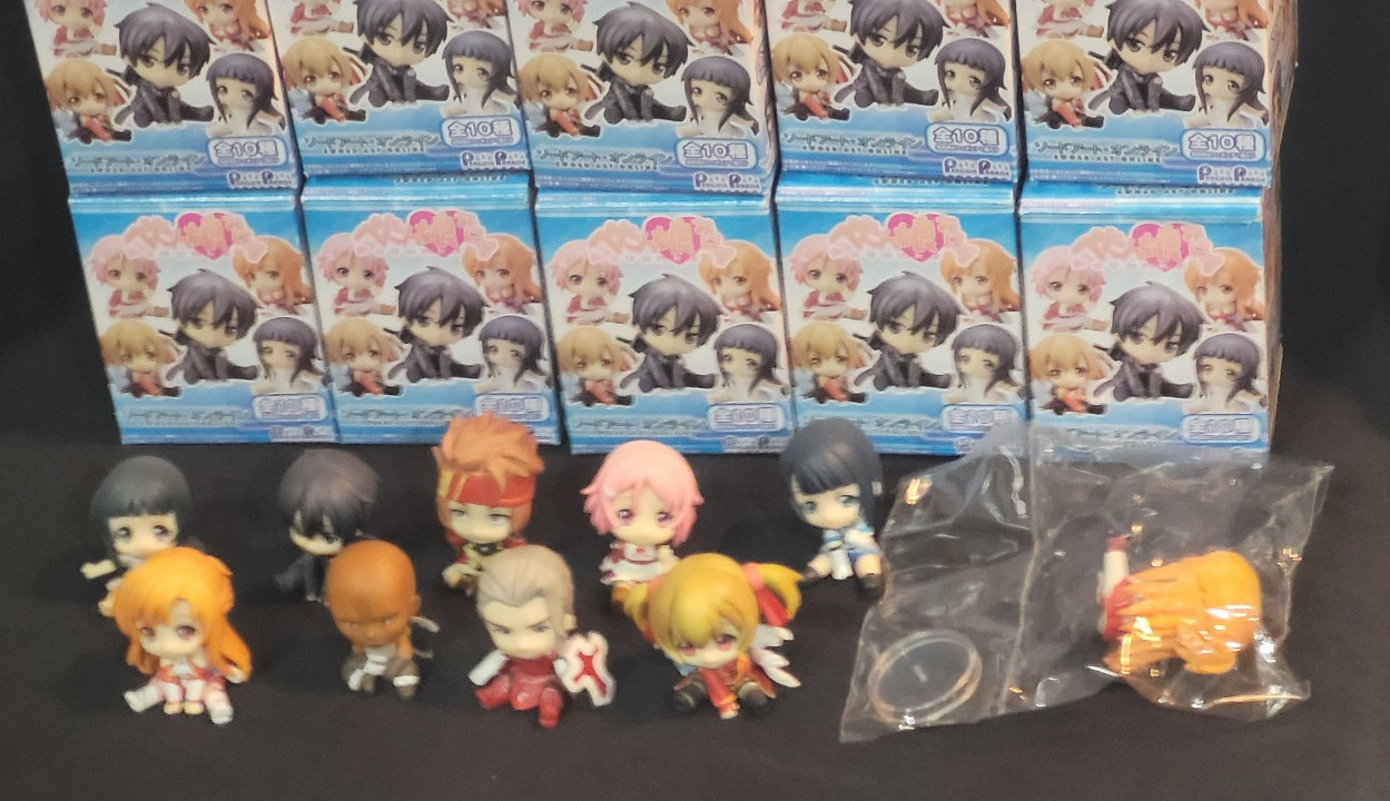 Penguin Parade Pentanko Sword Art Online Complete Set of 10 45mm Trading Figures