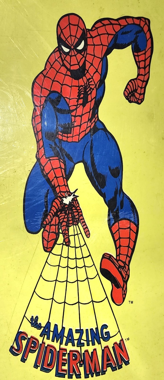 VINTAGE 1979 Marvel Comics AMAZING SPIDER-MAN SNO-STUFF SLIK-Sled