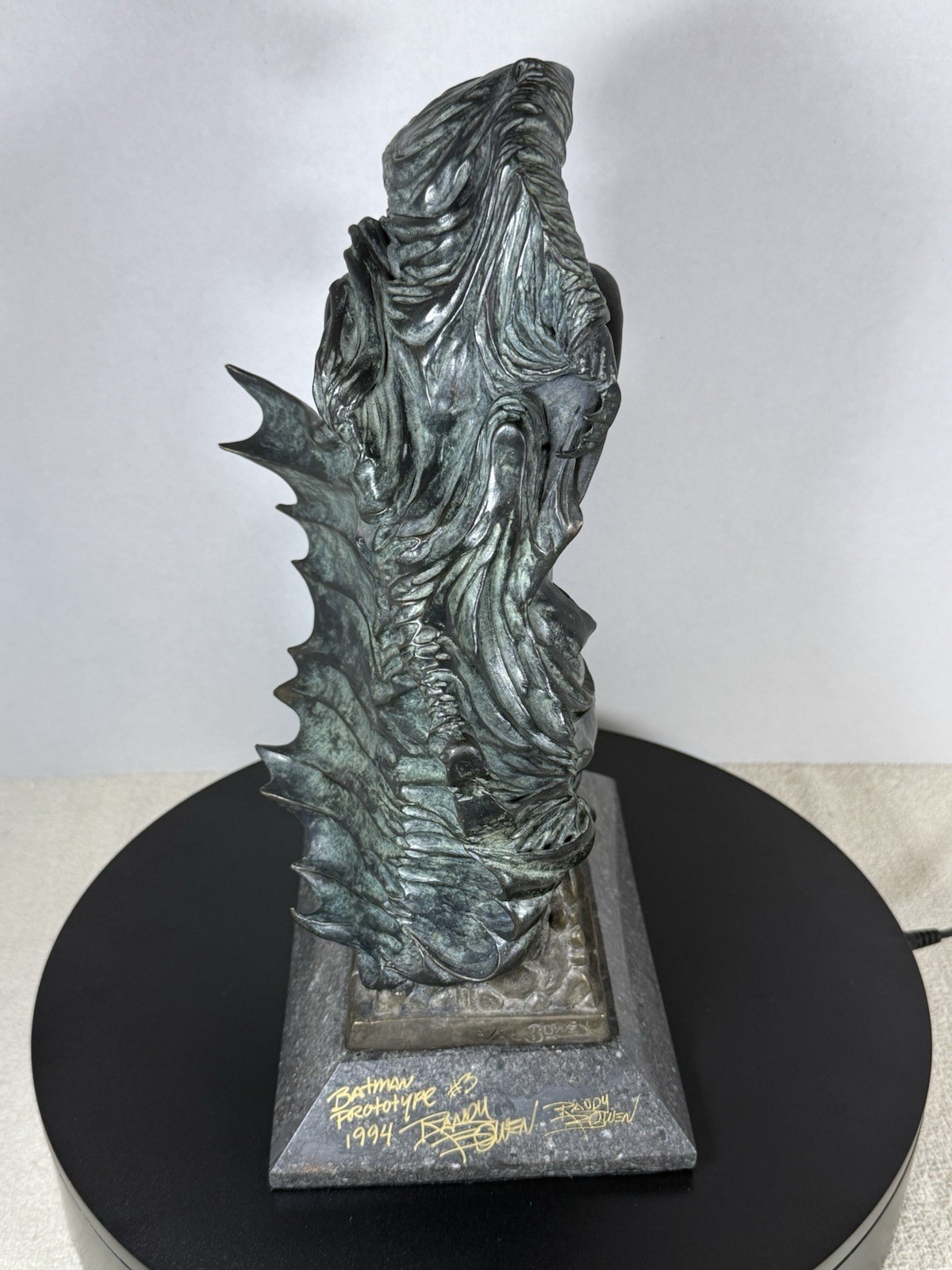 BATMAN (BRONZE EDITION PROTOTYPE #3) 1994 #3 AP ~ STATUE~RANDY BOWEN~AUTOGRAPHED BATMAN (BRONZE EDITION PROTOTYPE #3) 1994 #3 AP ~ STATUE~RANDY BOWEN~AUTOGRAPHED