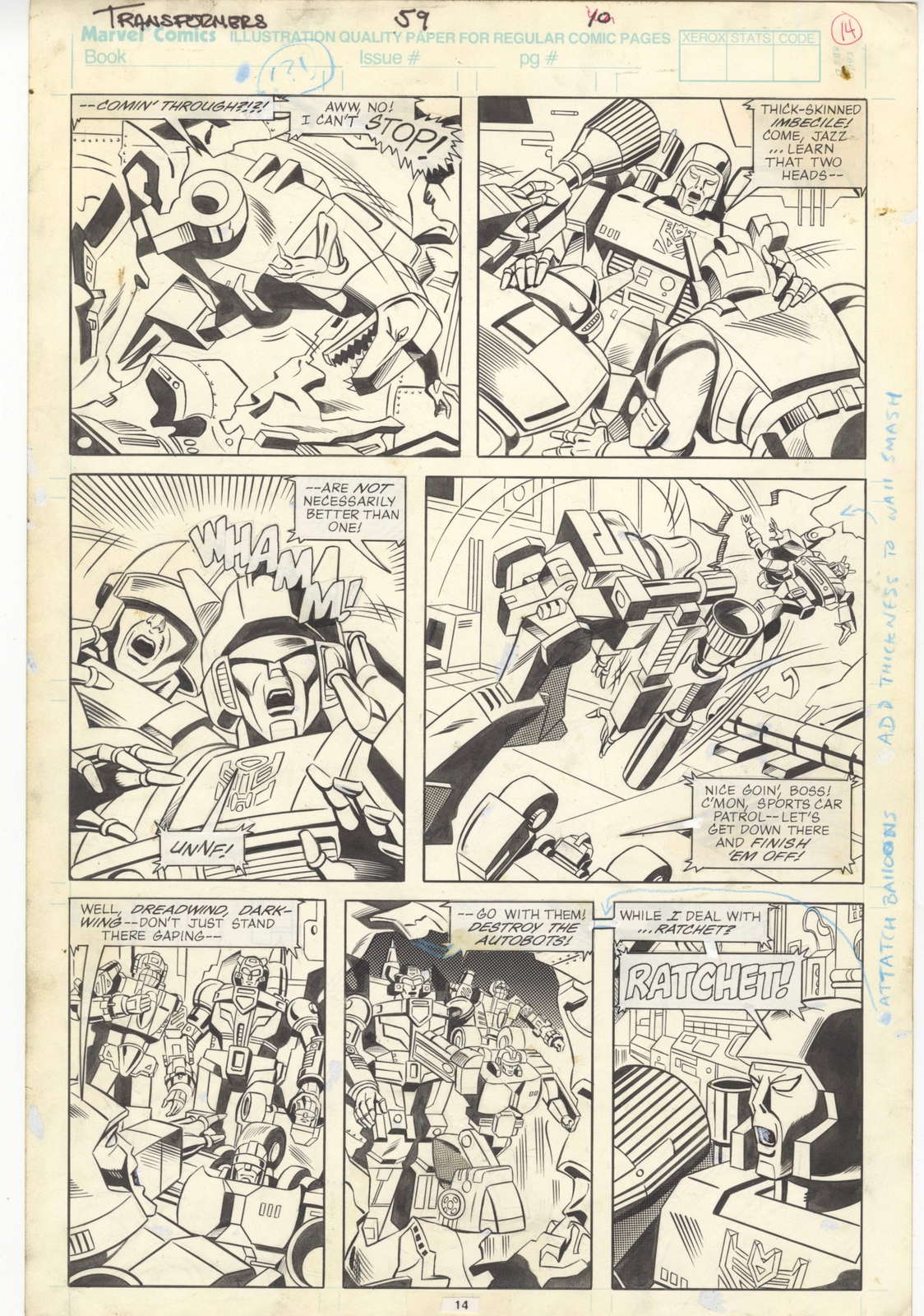 Transformers #59 Pg 14 Jose Delbo Grimlock vs. Megatron Battle Page Transformers #59 Pg 14 Jose Delbo Grimlock vs. Megatron Battle Page