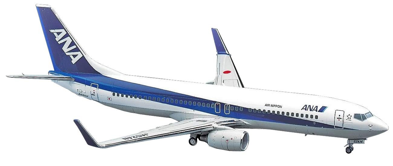 Hasegawa 1/200 ANA B737-800 Triton Blue Plastic Model 37