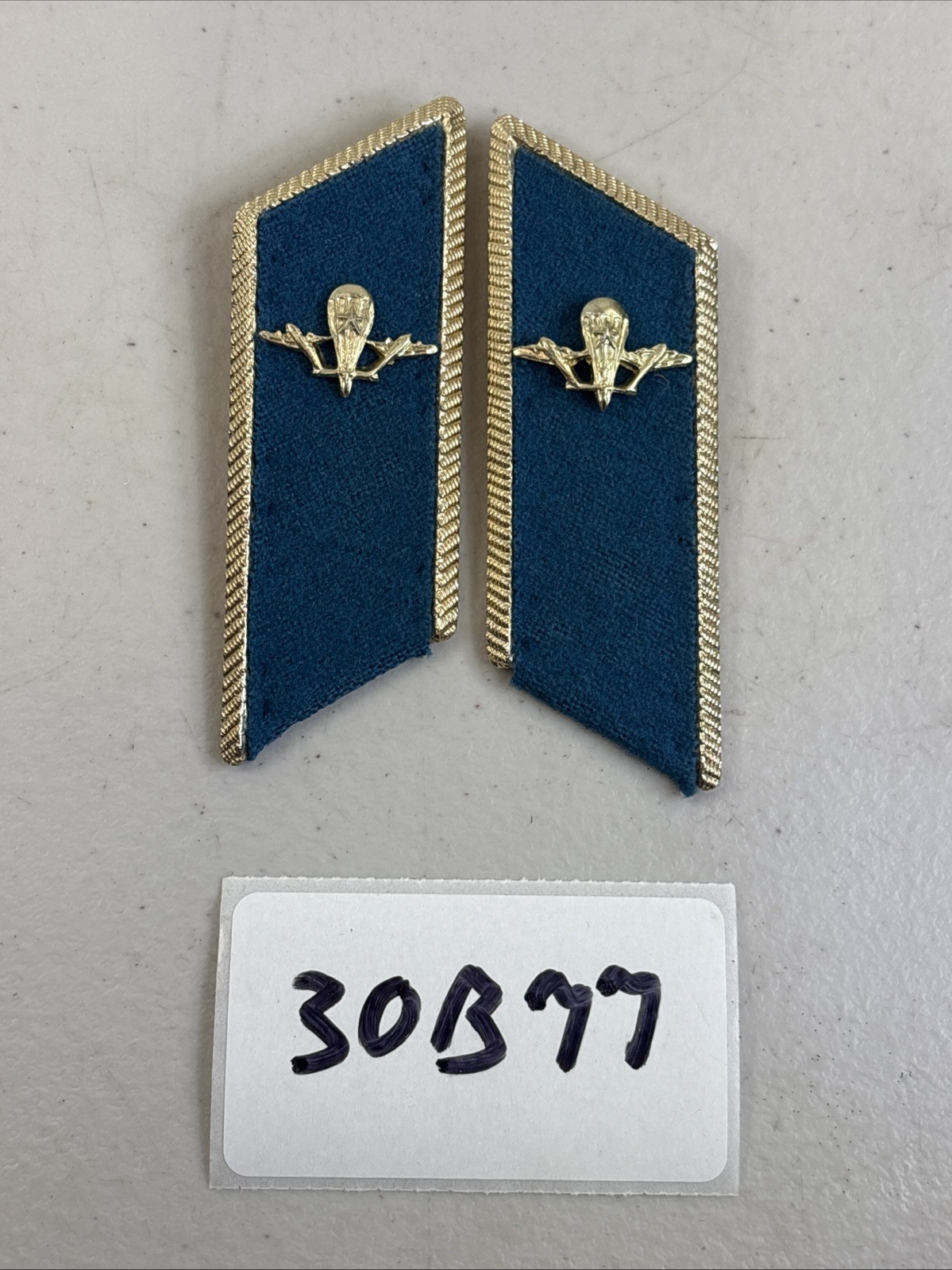Air Force troops Soviet collar tabs USSR Aviation uniform Army Insignia 30B77 Air Force troops Soviet collar tabs USSR Aviation uniform Army Insignia 30B77