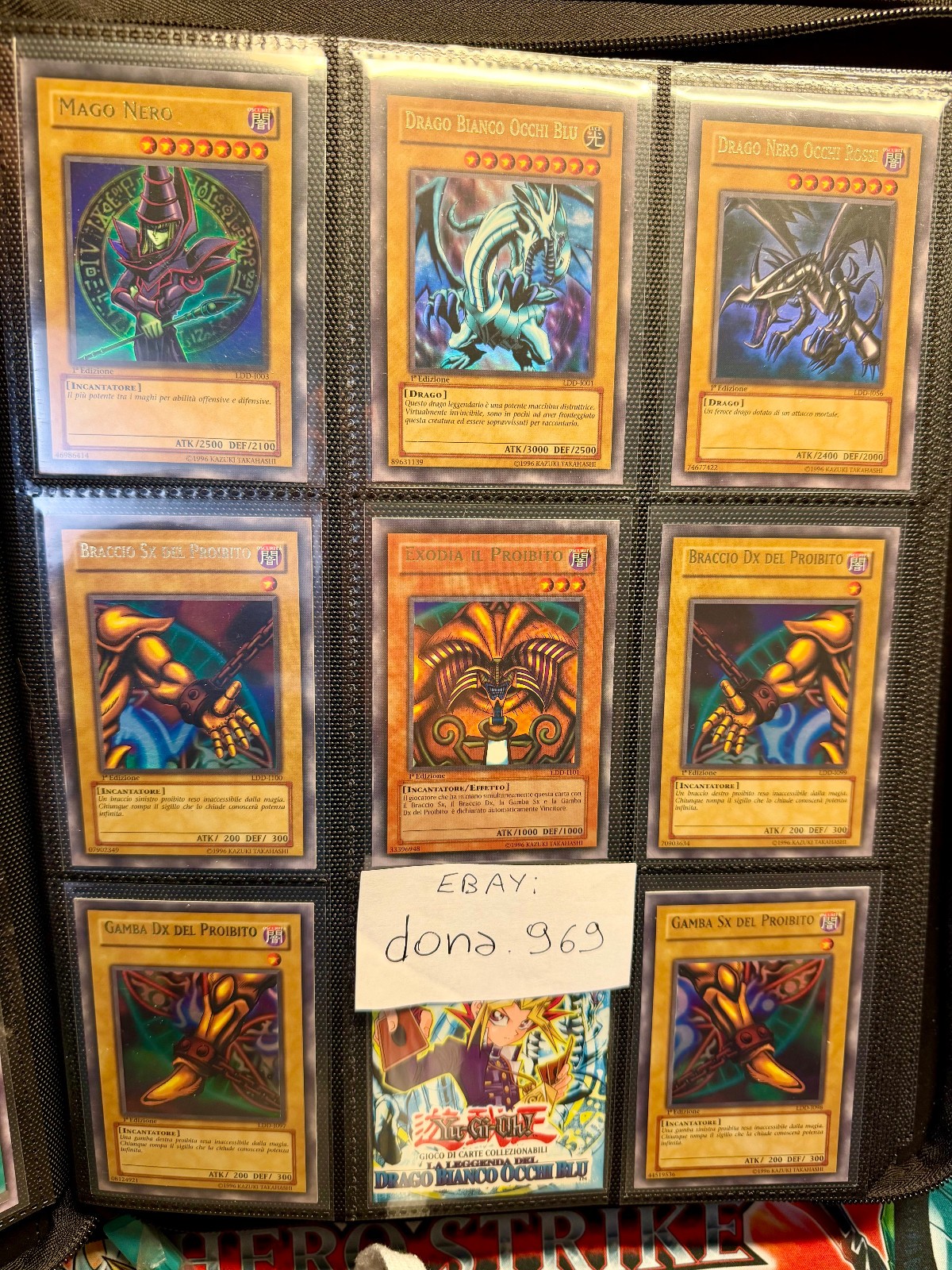 YuGiOh Italian LOB 1st NFC misprint bundle missing EOA and slight name shift YuGiOh Italian LOB 1st NFC misprint bundle missing EOA and slight name shift