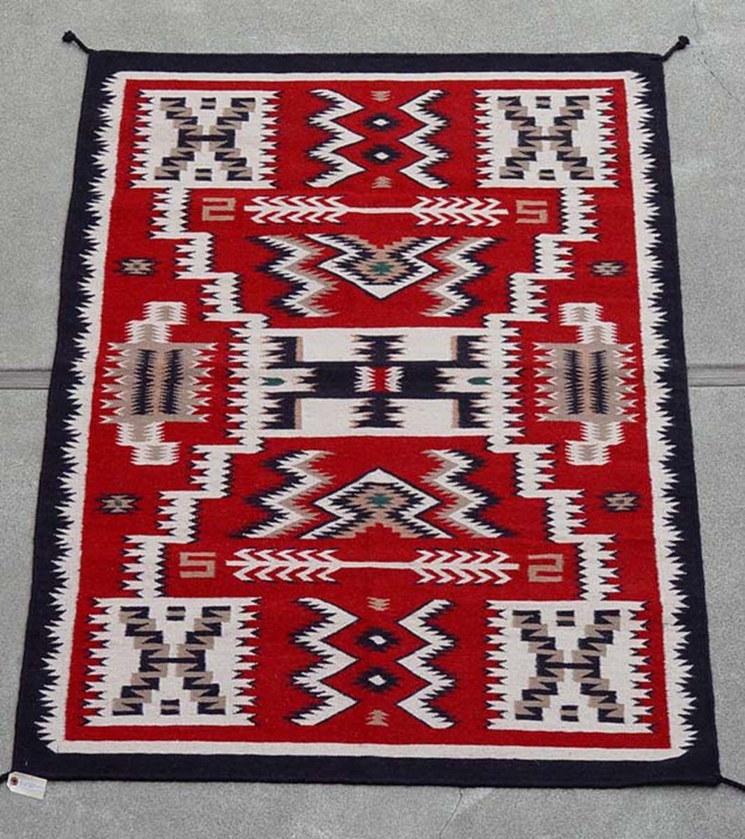 Southwest Area Rug, 10' x 14' Navajo Storm Pattern Style, Contemporary 10' x 14