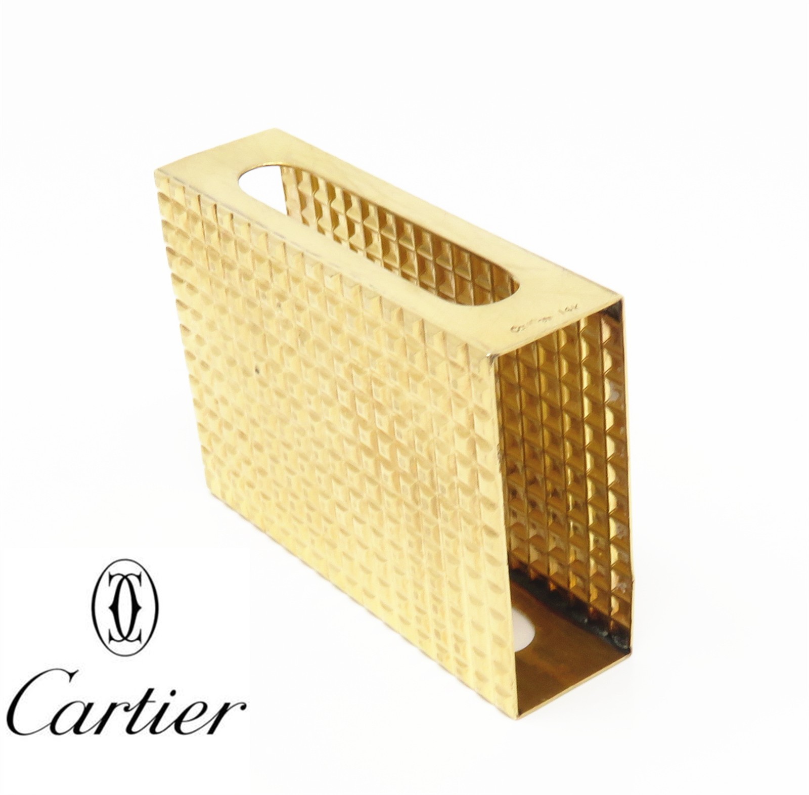 NYJEWEL Cartier Vintage 14k Gold Large Matchbox Case Holder NYJEWEL Cartier Vintage 14k Gold Large Matchbox Case Holder