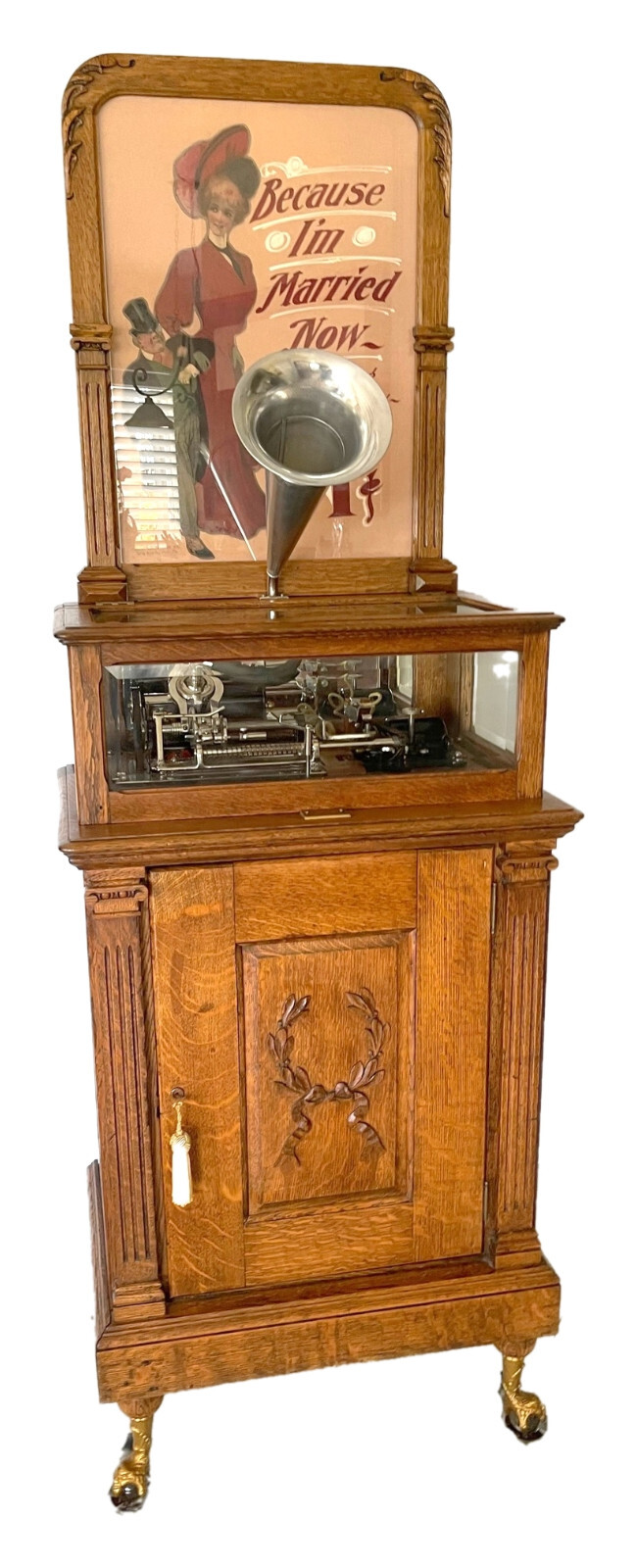 RARE ANTIQUE COLUMBIA ROSENFIELD COIN-OP PHONOGRAPH