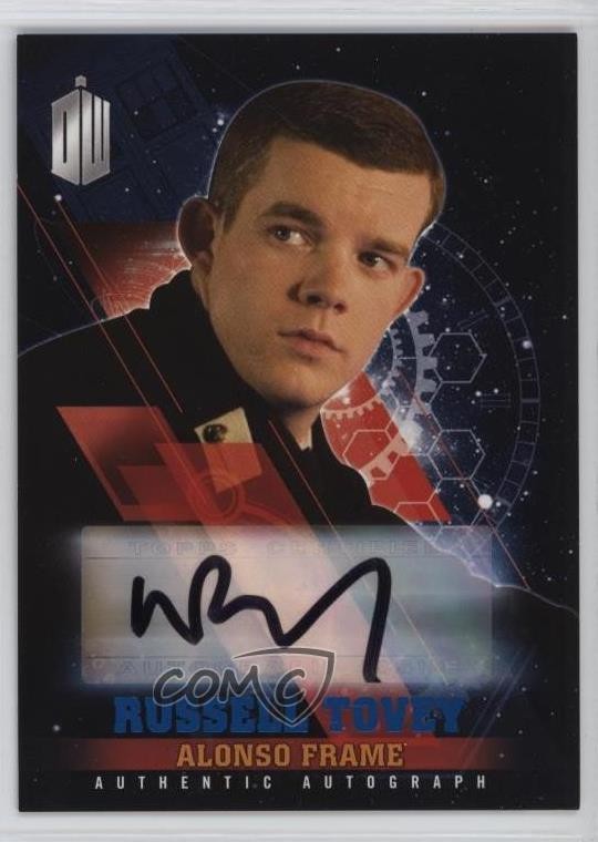 2016 Doctor Who Timeless Blue Foil 33/50 Russell Tovey as Alonso Frame Auto 5l1