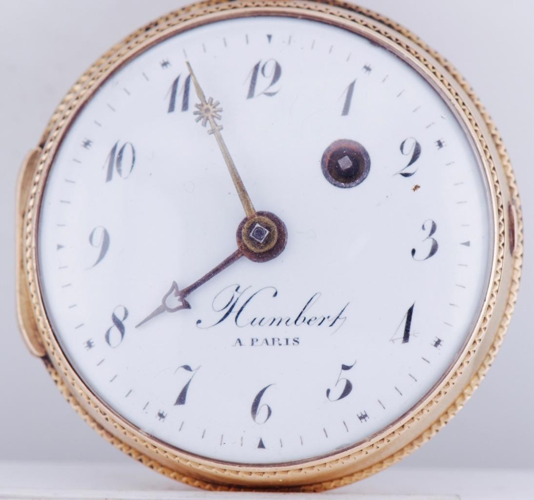 Antique French 18k Gold Enamel Verge Fusee Pocket Watch for King Louis XVI c1780 Antique French 18k Gold Enamel Verge Fusee Pocket Watch for King Louis XVI c1780