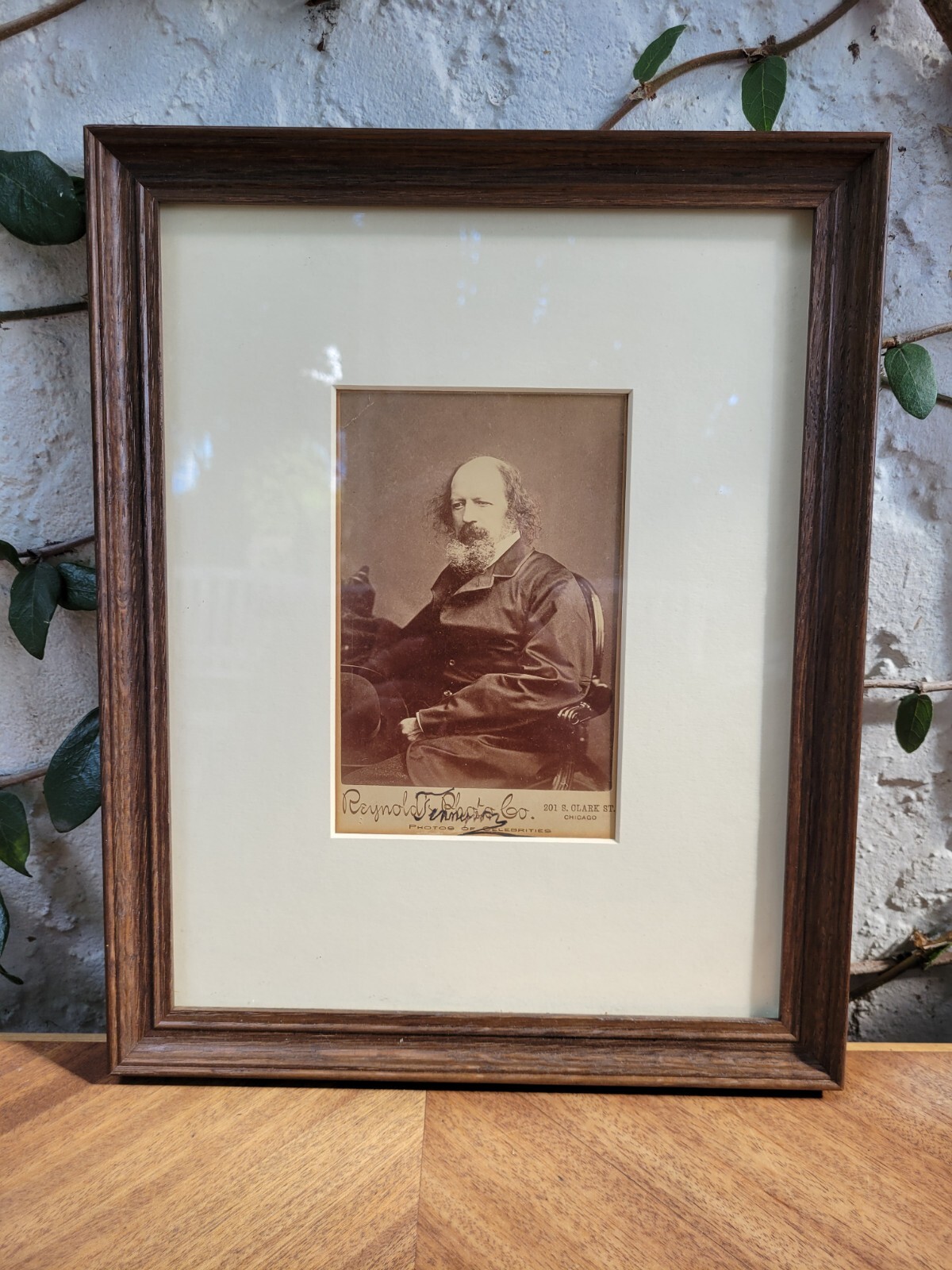Lord Baron Alfred Tennyson Signed Reynolds Chicago Cabinet Photo British Royalty Lord Baron Alfred Tennyson Signed Reynolds Chicago Cabinet Photo British Royalty