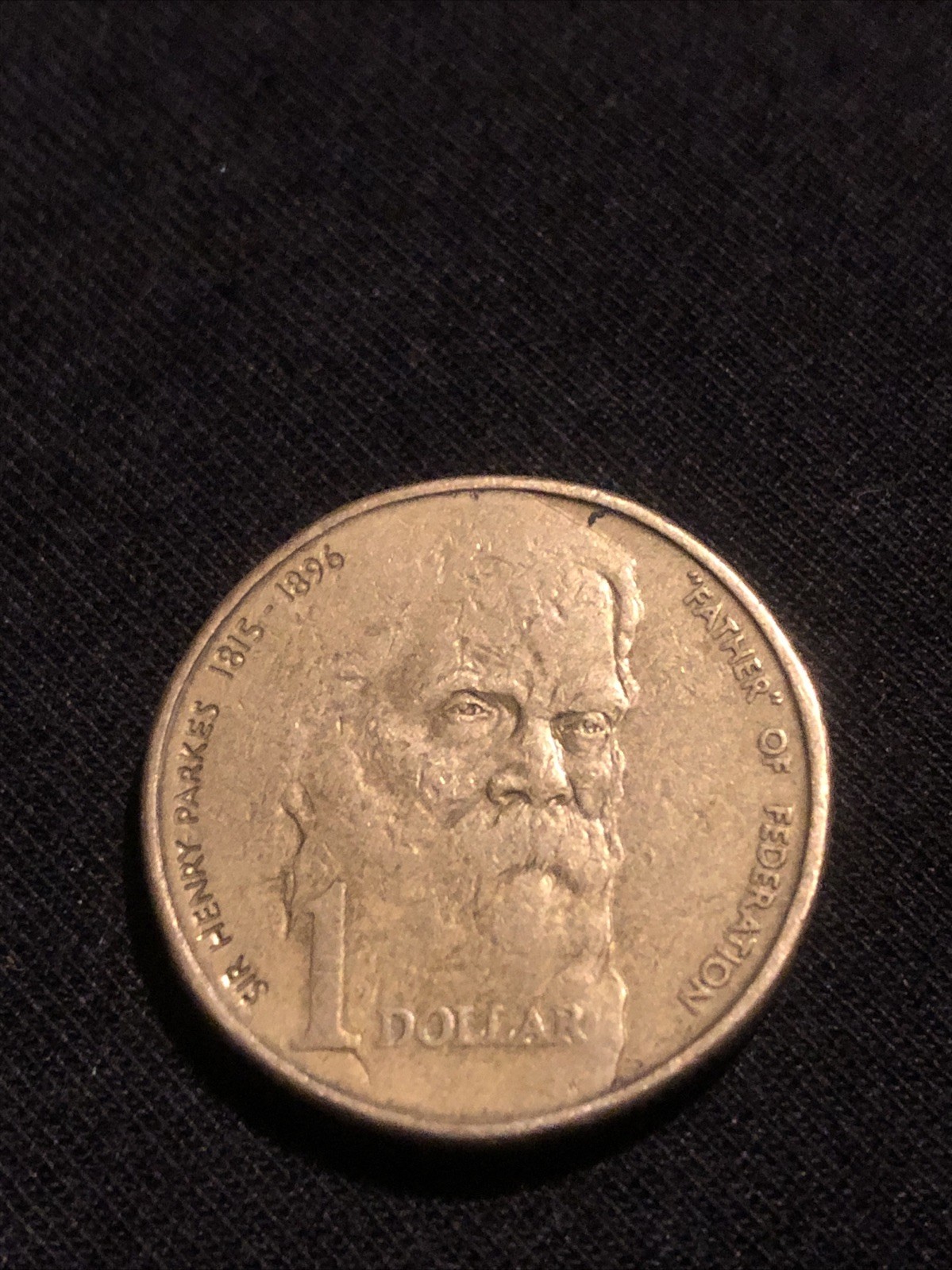 RARE AUSSIE 1996 FATHER OF FEDERATION SIR HENRY PARKES 1815-1896” $1 GOLD COIN RARE AUSSIE 1996 FATHER OF FEDERATION SIR HENRY PARKES 1815-1896” $1 GOLD COIN