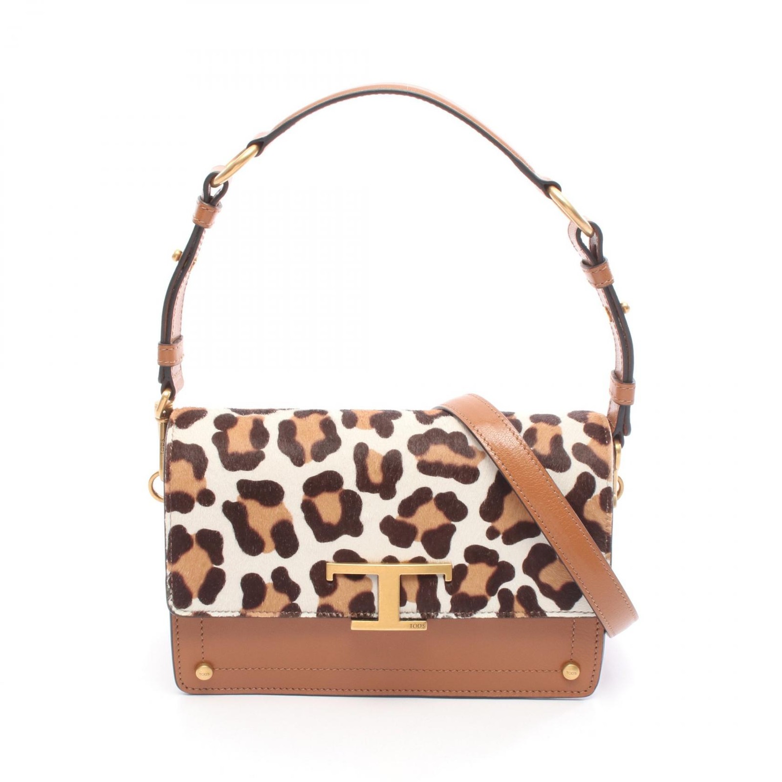 Tod's T Timeless Leather Shoulder Bag - DUTY FREE Tod's T Timeless Leather Shoulder Bag - DUTY FREE