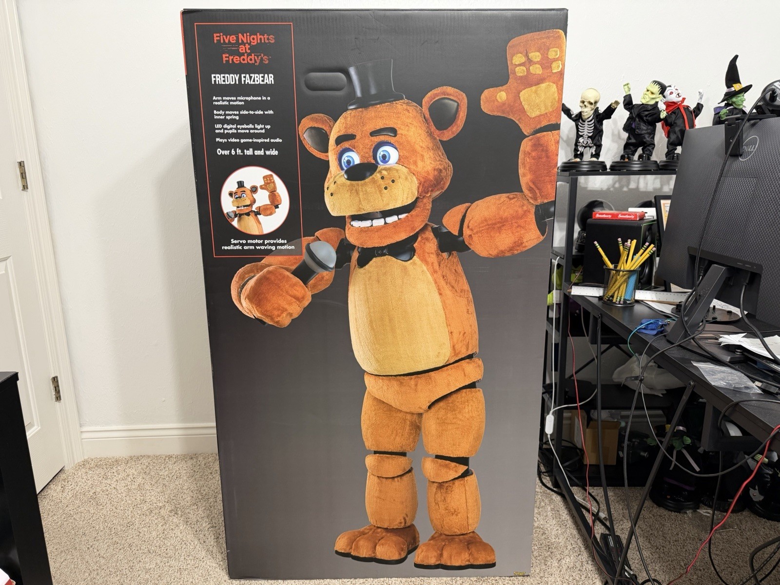 BRAND NEW UNOPENED IN HAND FREDDY FAZBEAR LIFE SIZE PROP SPIRIT HALLOWEEN 2026