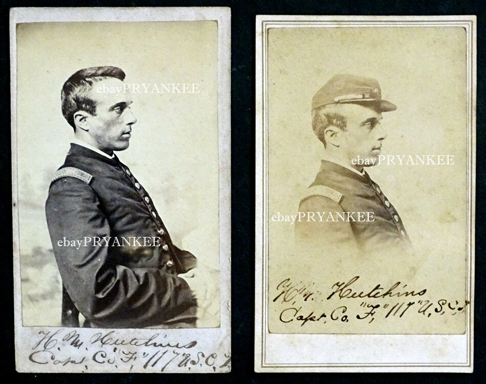 2 Original CAPT HUGH HUTCHINS 117th US COLORED TROOPS Civil War SIGNED CDV PHOTO 2 Original CAPT HUGH HUTCHINS 117th US COLORED TROOPS Civil War SIGNED CDV PHOTO