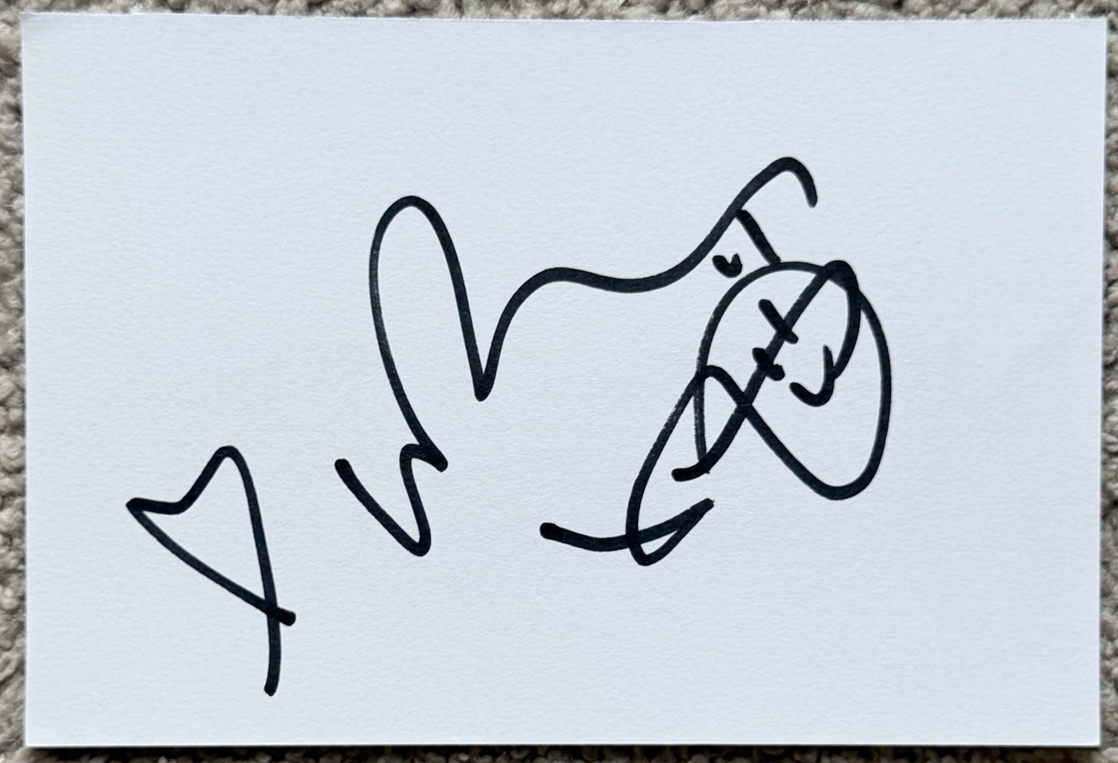 Russell Tovey Signed In Person 4x6 Index Card In Top Loader - Being Human Russell Tovey Signed In Person 4x6 Index Card In Top Loader - Being Human