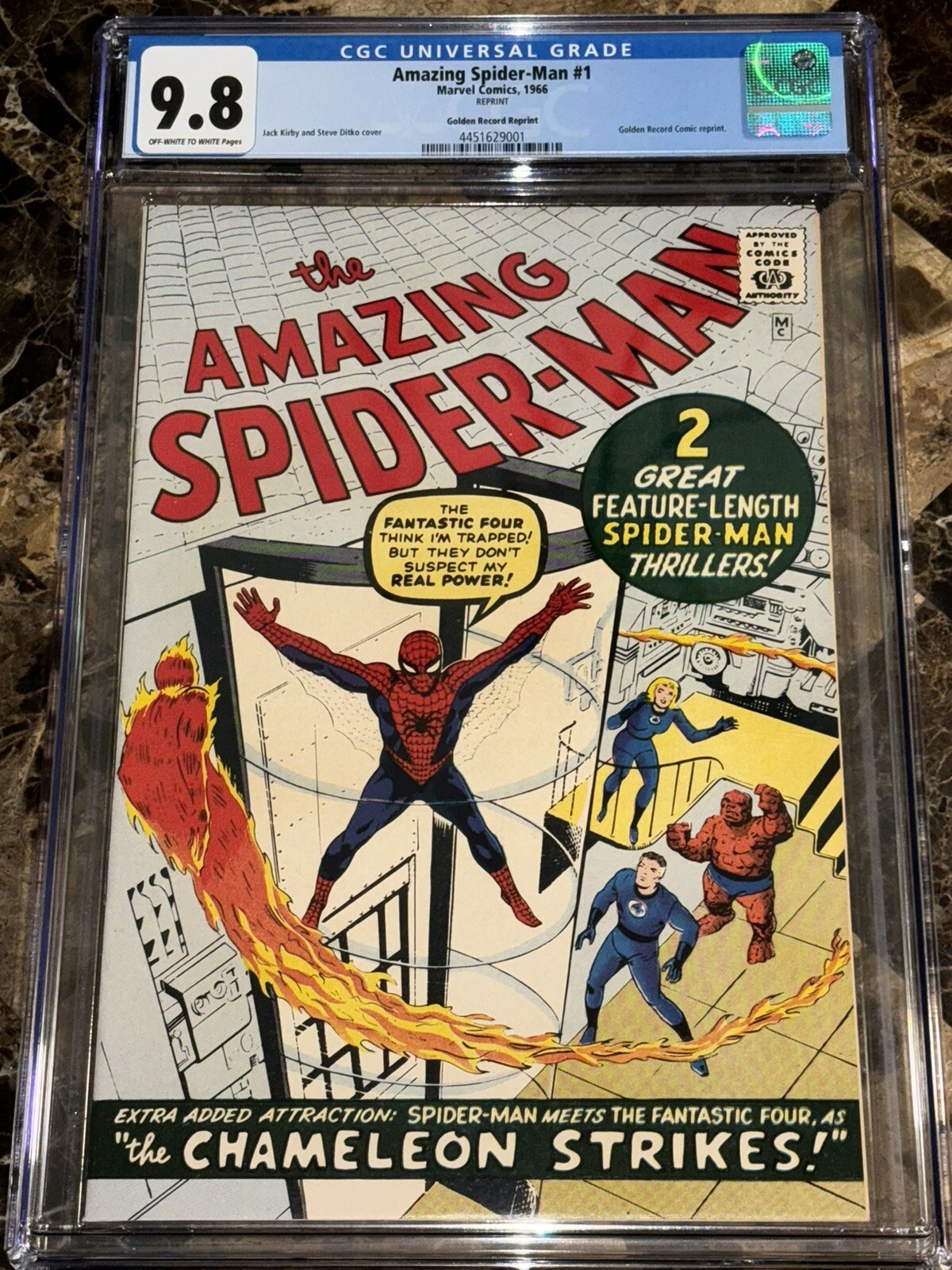 1966 Marvel Comics The Amazing Spiderman #1 CGC 9.8 Golden Record Reprint NM/M
