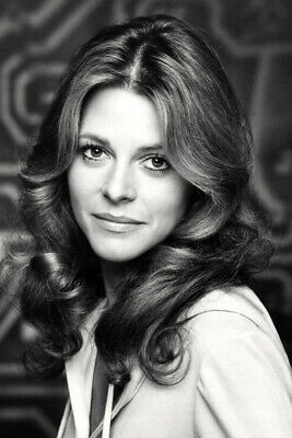 LINDSAY WAGNER BEAUTIFUL B/W PORTRAIT THE BIONIC WOMAN STAR 24X36 POSTER