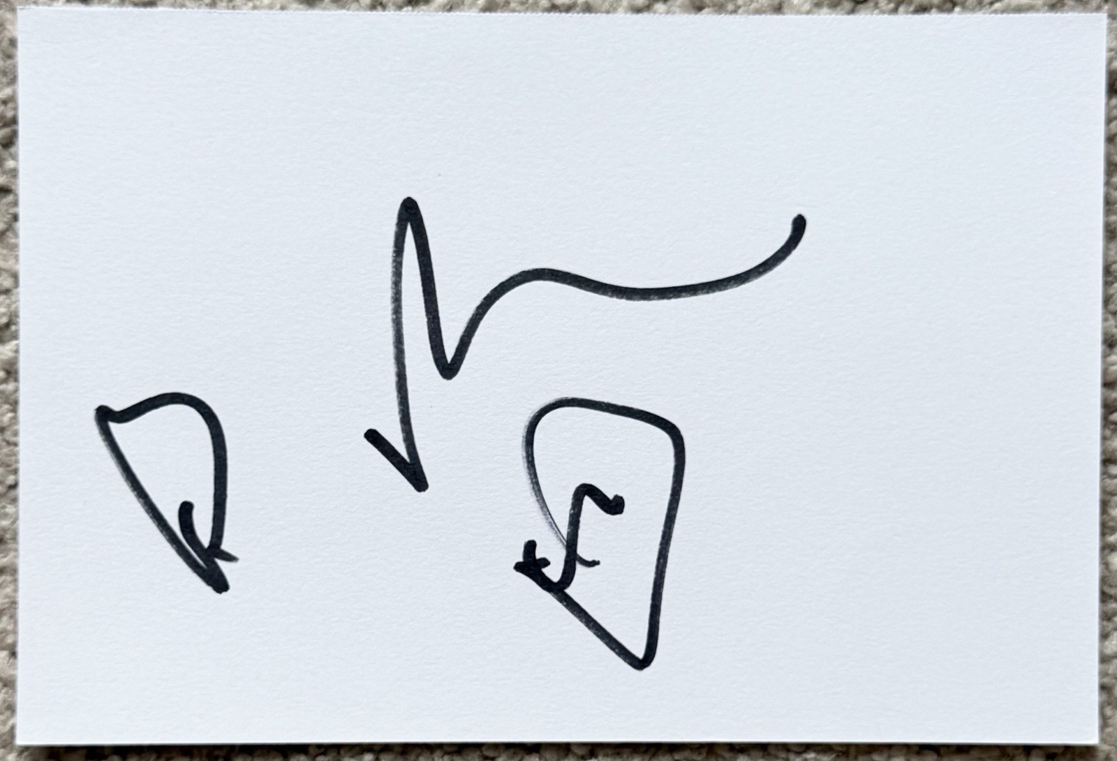 Russell Tovey Signed In Person 4x6 Index Card In Top Loader - Being Human Russell Tovey Signed In Person 4x6 Index Card In Top Loader - Being Human