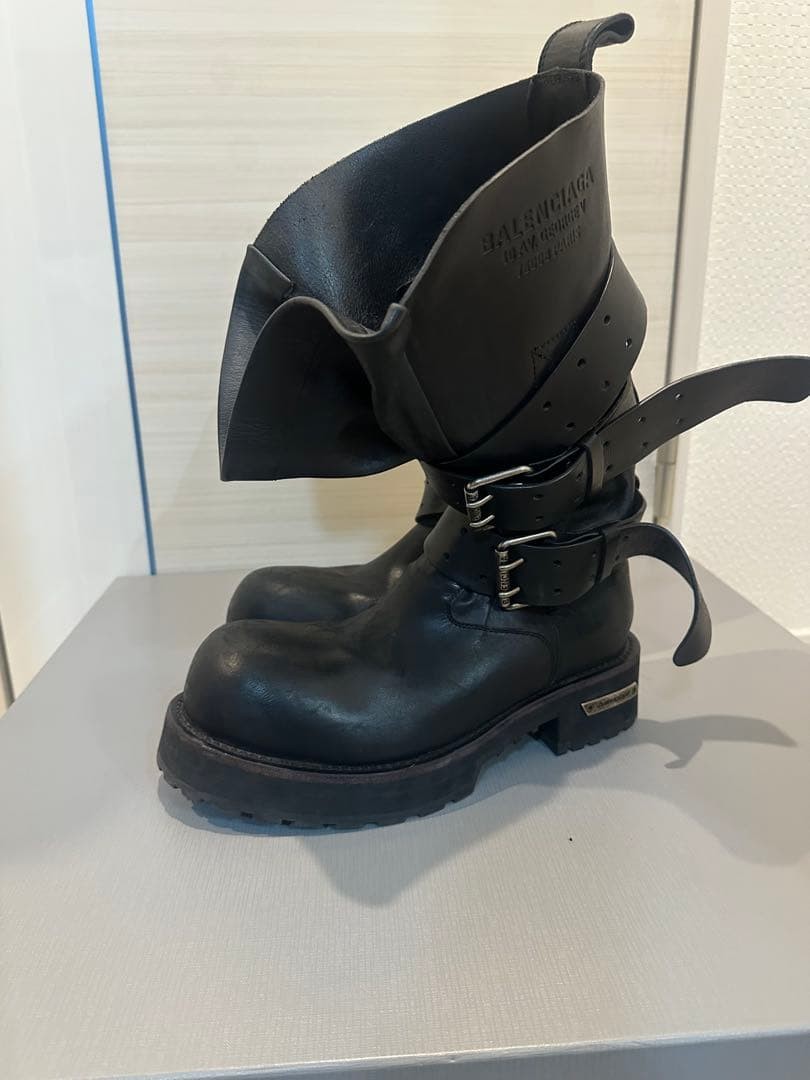 Balenciaga Venom High Boots Black Leather Size 42 Men’s Chunky Sole Luxury Shoe Balenciaga Venom High Boots Black Leather Size 42 Men’s Chunky Sole Luxury Shoe