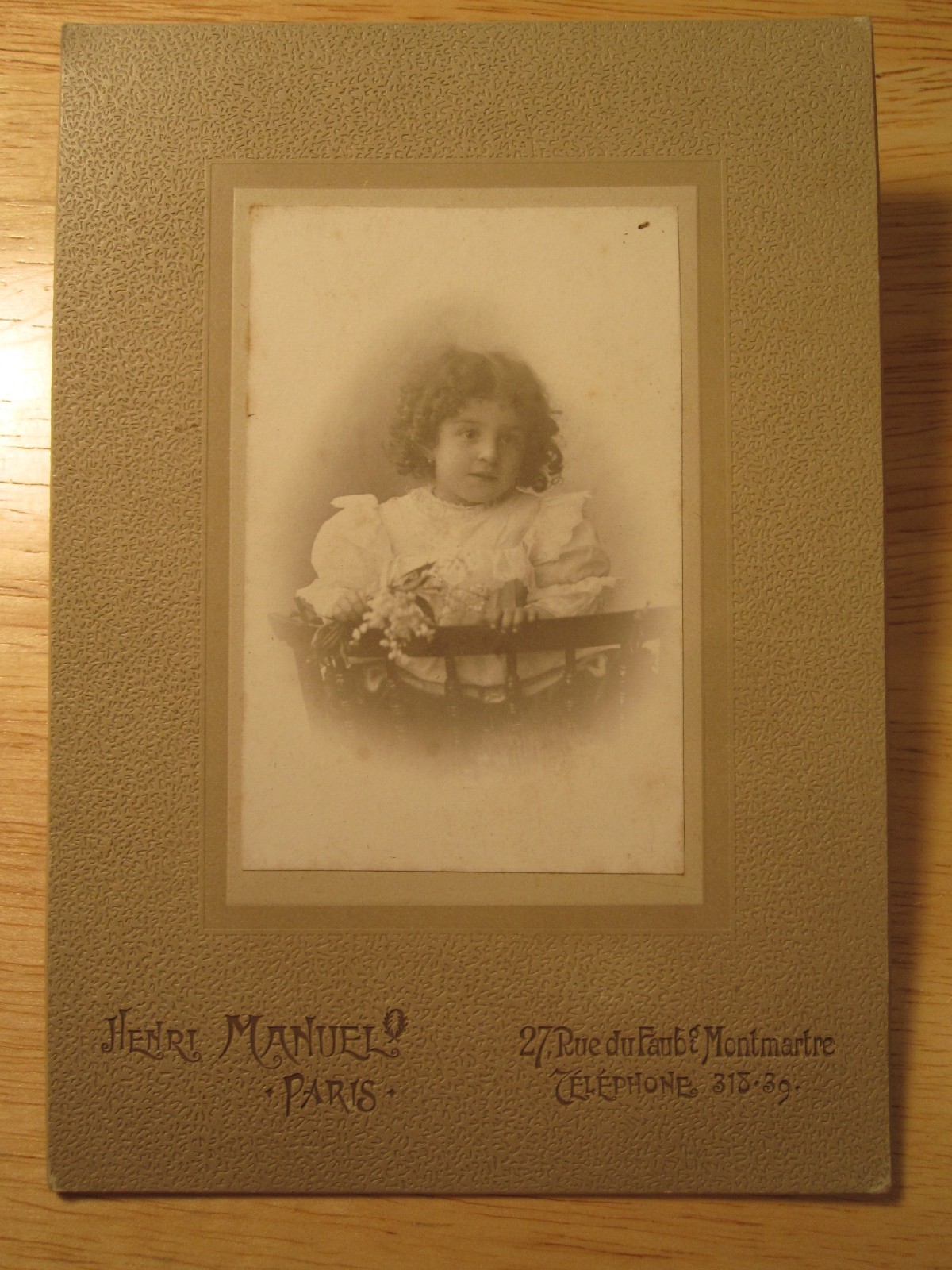 ANTIQUE VICTORIAN PARIS LISTED PHOTOGRAPHER HENRI MANUEL ART NOUVEAU ART PHOTO