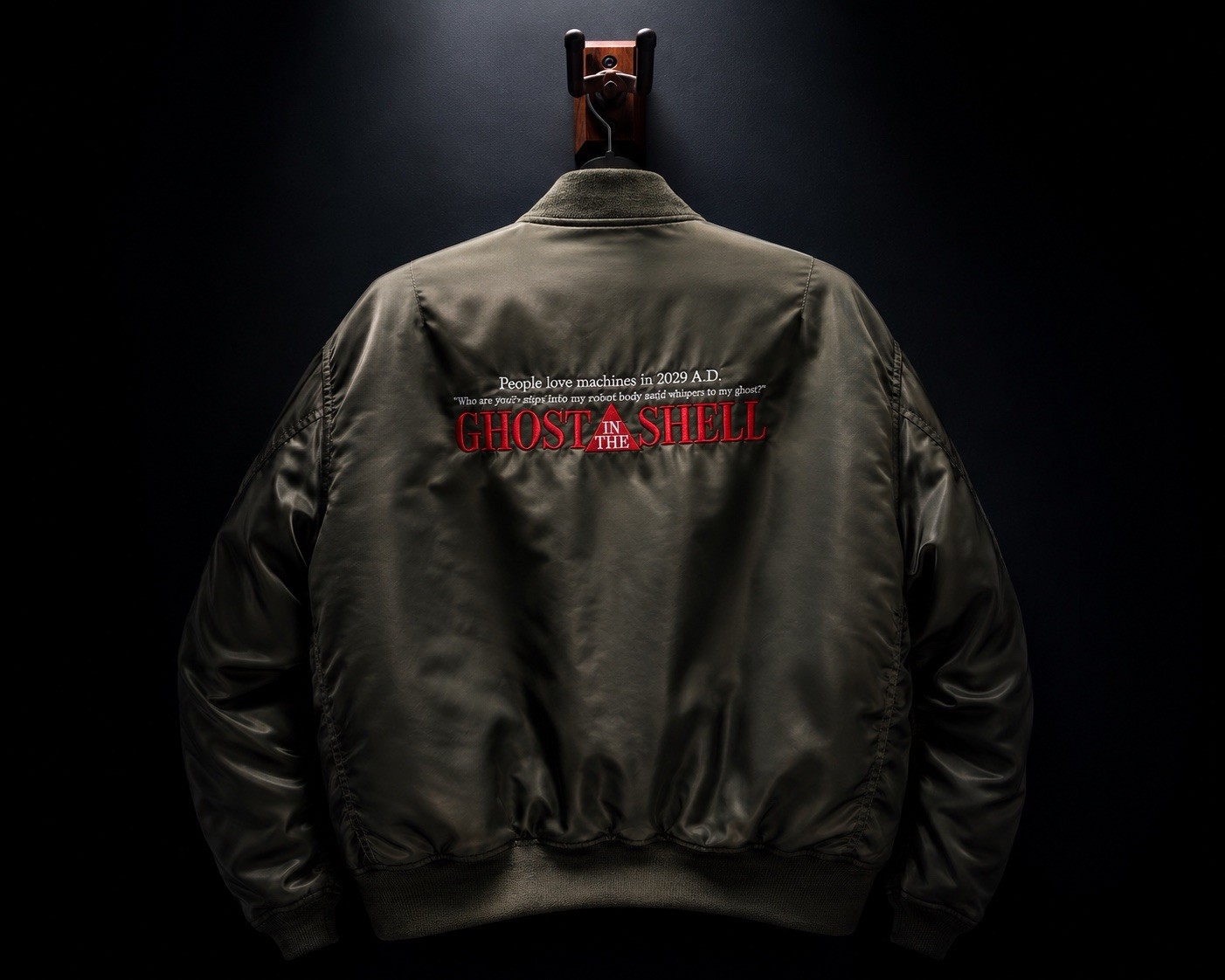 Ghost In The Shell Staff Bomber Jacket 1990s Anime Staff Jacket Large