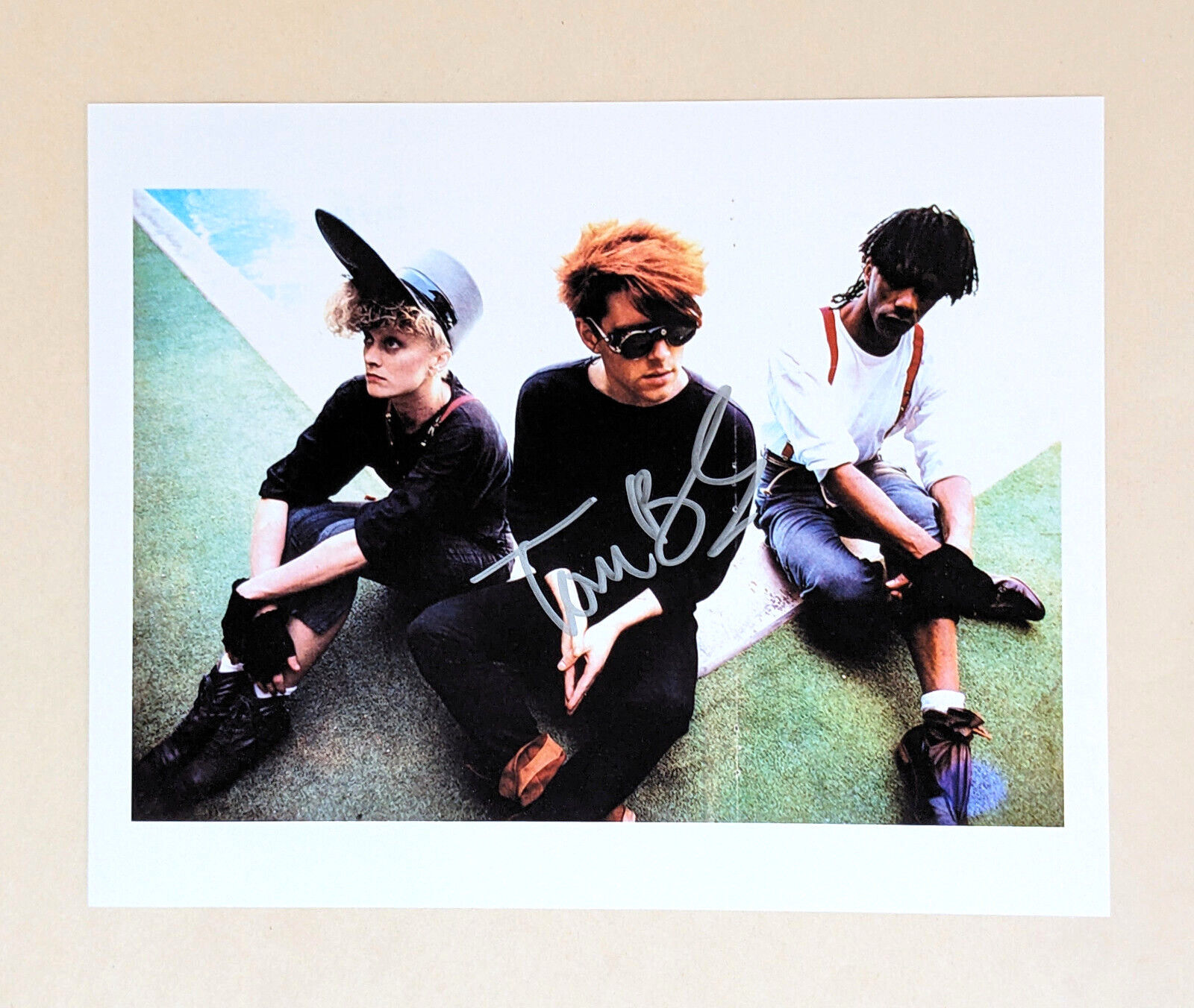 THOMPSON TWINS Tom Bailey SIGNED 8x10 THOMPSON TWINS Tom Bailey SIGNED 8x10