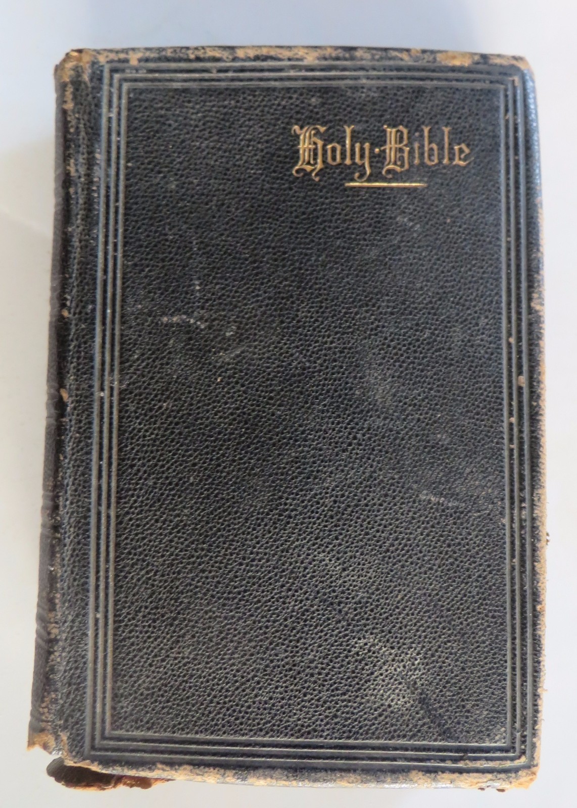 1895 THE HOLY BIBLE BOOK Appointed to be Read in Churches Oxford leather board  