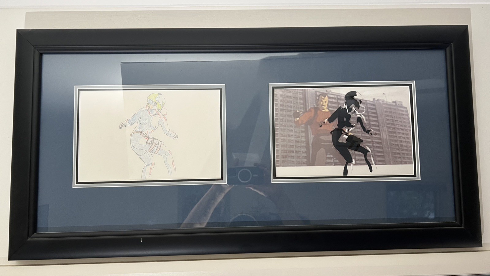 Ghost In The Shell Movie Original production animation Cel with pencil art Ghost In The Shell Movie Original production animation Cel with pencil art