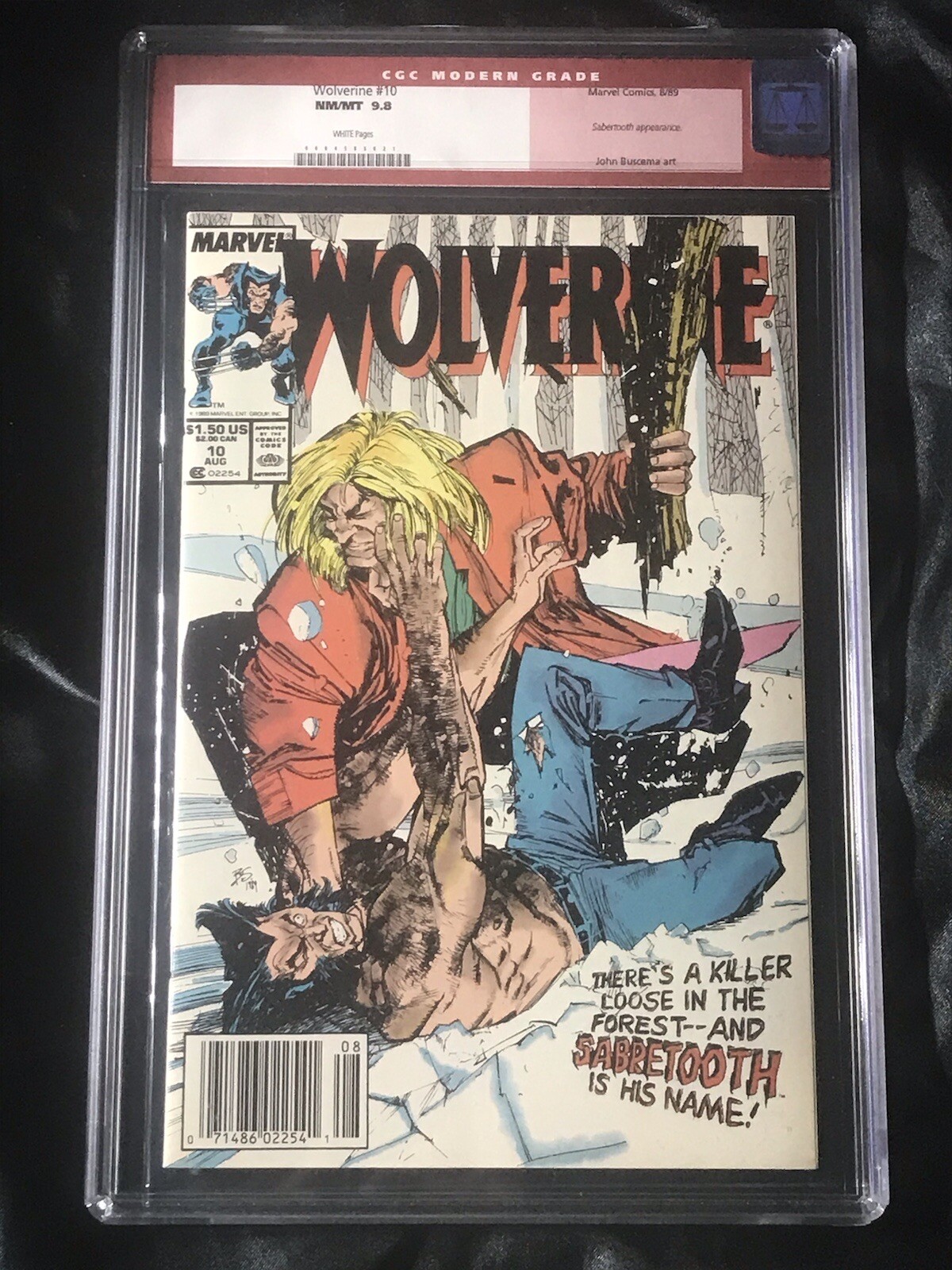 Wolverine #10 9.8🔥1989🔥Sabretooth🔥XMen🔥NM/M🔥RED LABEL🔥NEWSSTAND Wolverine #10 9.8🔥1989🔥Sabretooth🔥XMen🔥NM/M🔥RED LABEL🔥NEWSSTAND
