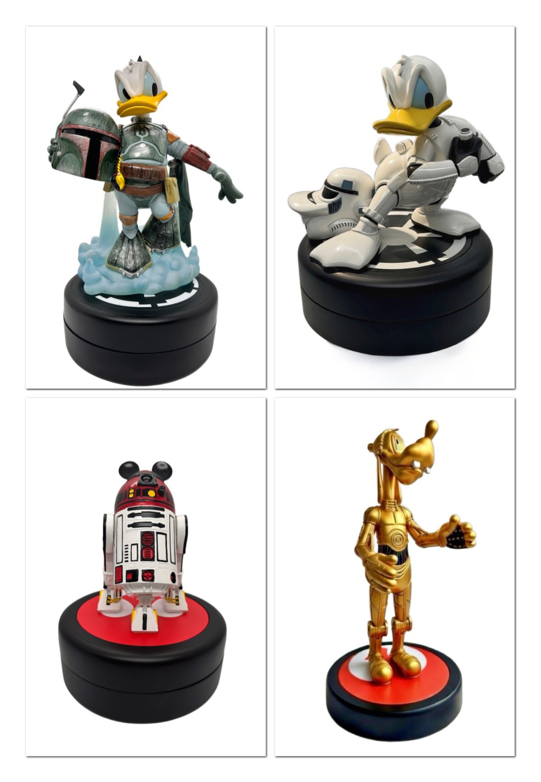 Disney Star Wars Weekends LE1977 Costa Alavezos statue Set of 4 w/ ILM pins Disney Star Wars Weekends LE1977 Costa Alavezos statue Set of 4 w/ ILM pins