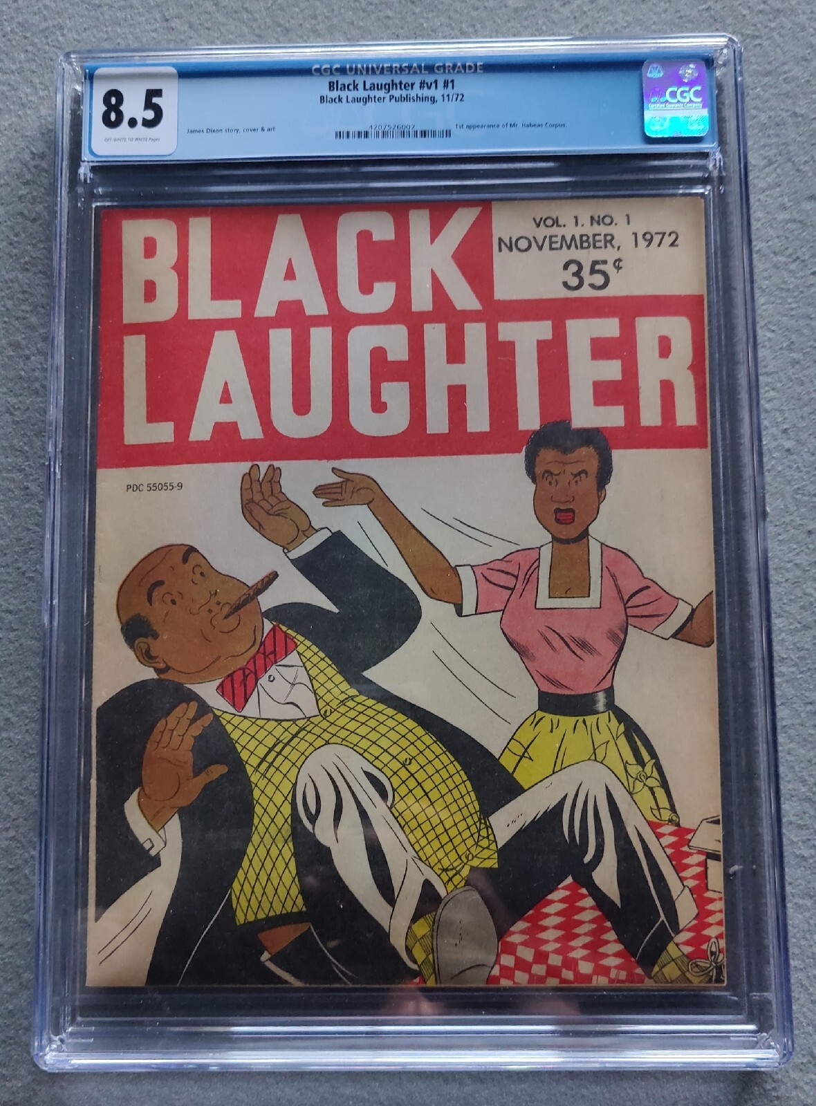 Black Laughter #1 CGC 8.5 1972 Comic Book Very Rare HTF Black Laughter #1 CGC 8.5 1972 Comic Book Very Rare HTF
