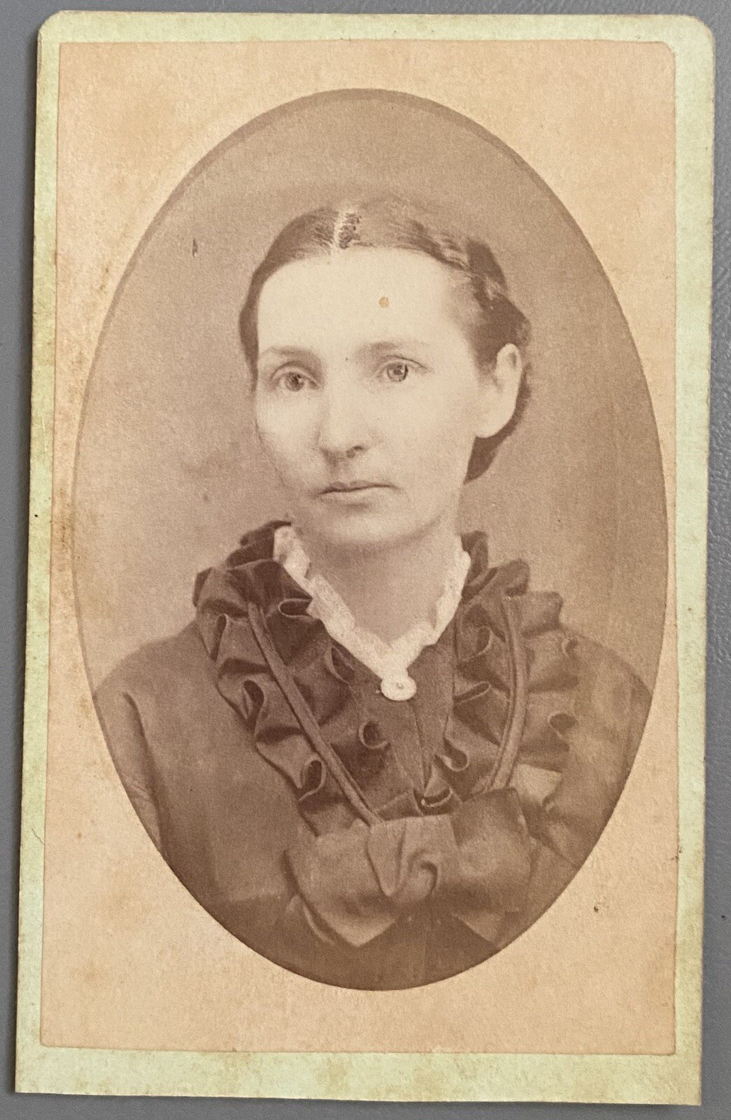 1860s-70s Old West Outlaw Horse Thief Cowgirl Belle Star Carthage Missouri Cdv