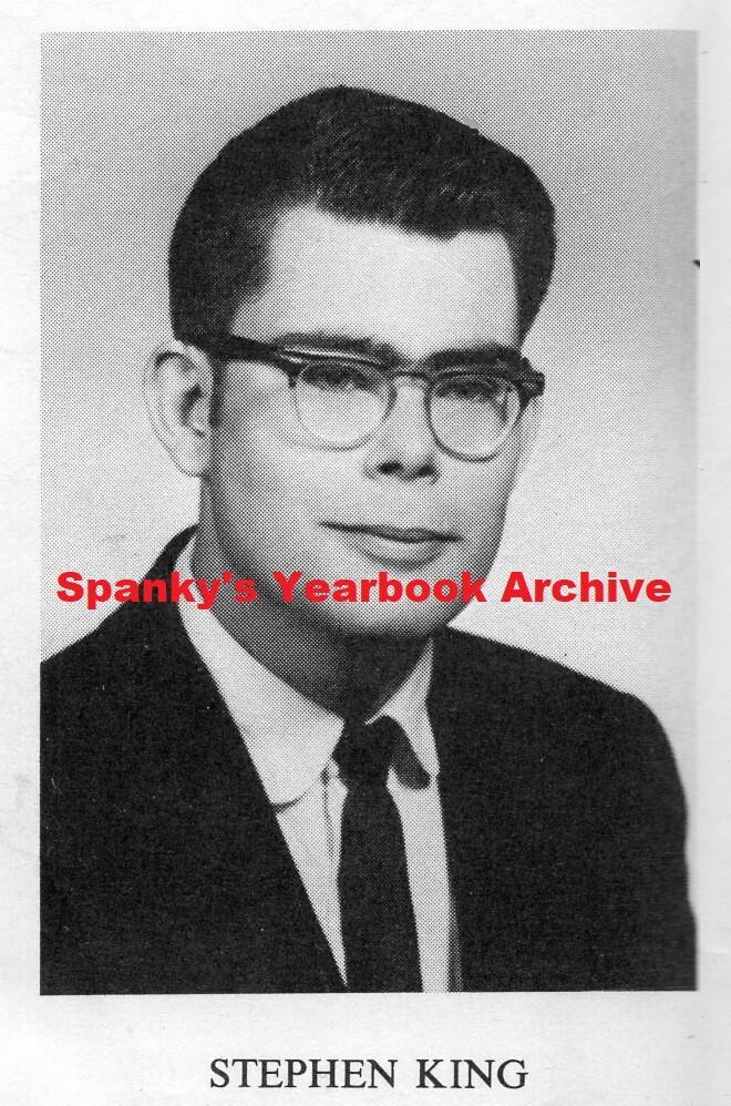 1960s High School Yearbook with sr STEPHEN KING ~ Carrie~The Shining~The Stand++
