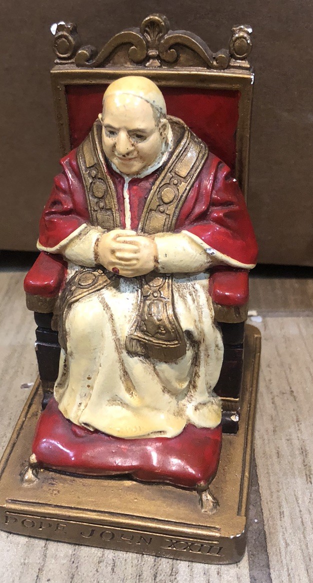 RARE Sebastian Miniature SML -332 Pope John 23rd Signed Prescott Baston RARE Sebastian Miniature SML -332 Pope John 23rd Signed Prescott Baston