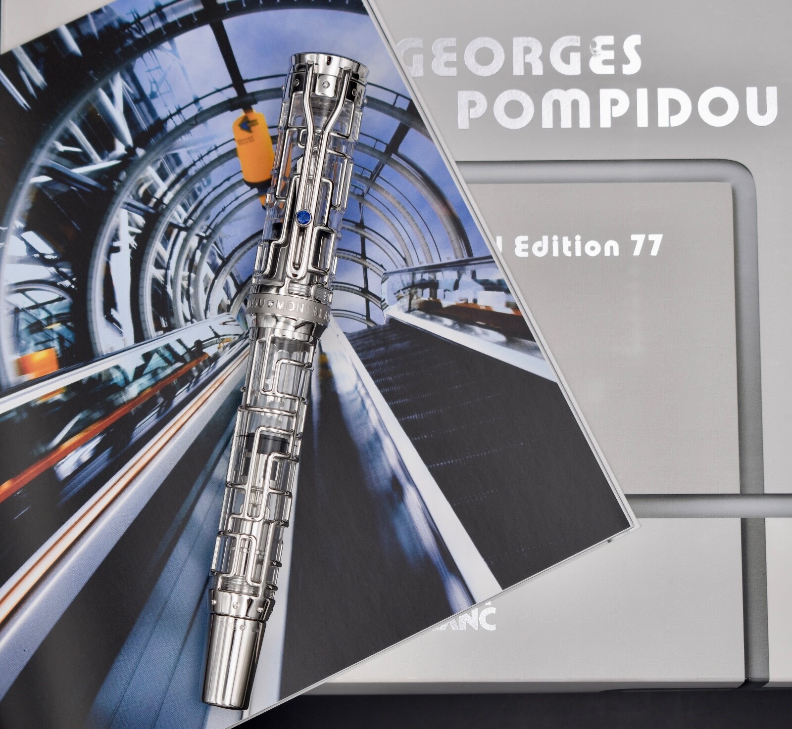 MONTBLANC 2006 Georges Pompidou Skeleton Artisan Limited Edition 77 Ref. 38884 MONTBLANC 2006 Georges Pompidou Skeleton Artisan Limited Edition 77 Ref. 38884