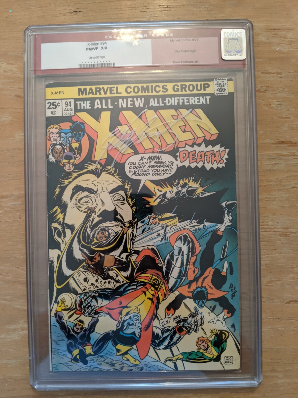 Uncanny X-MEN 94 CGC 7.0 Slab Signed by Claremont Red Label Clean/Press/Resubmit Uncanny X-MEN 94 CGC 7.0 Slab Signed by Claremont Red Label Clean/Press/Resubmit