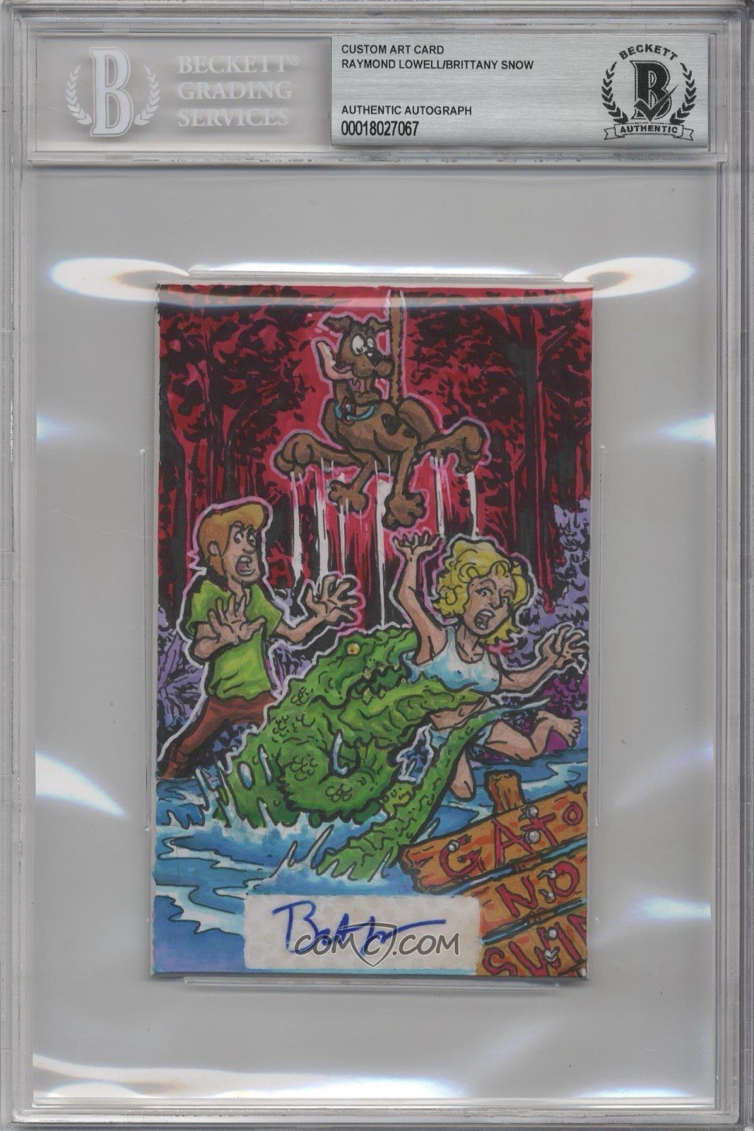 Brittany Snow Scooby Doo X Horror Original Art Sketch Card Signed Auto 1/1 BAS Brittany Snow Scooby Doo X Horror Original Art Sketch Card Signed Auto 1/1 BAS