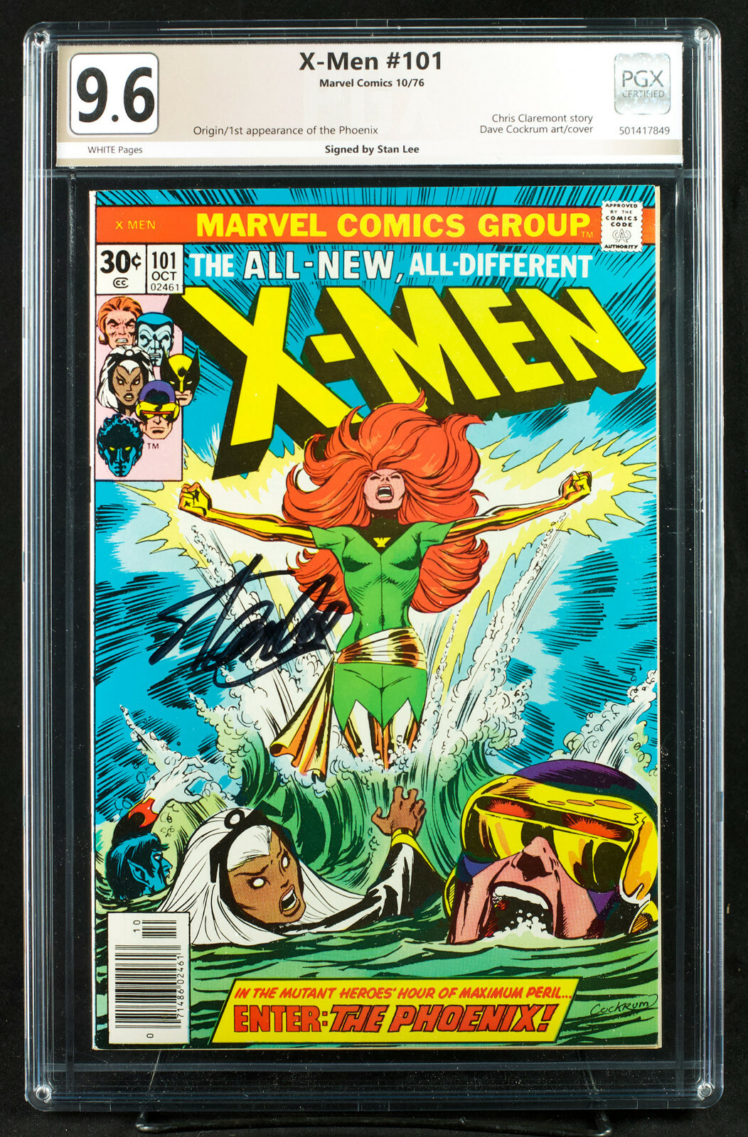 X-MEN #101 (Marvel) PGX 9.6 NM+ Near Mint Plus - PHOENIX signed STAN LEE +CGC X-MEN #101 (Marvel) PGX 9.6 NM+ Near Mint Plus - PHOENIX signed STAN LEE +CGC