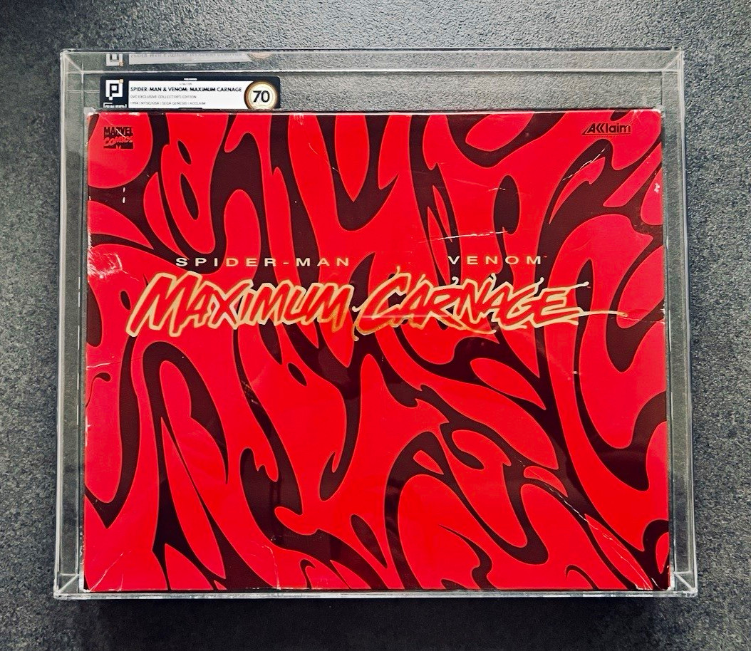 Sega Genesis “MAXIMUM CARNAGE QVC LIMITED” 5000 Pices WW NIB 70 PIXEL Grading Sega Genesis “MAXIMUM CARNAGE QVC LIMITED” 5000 Pices WW NIB 70 PIXEL Grading