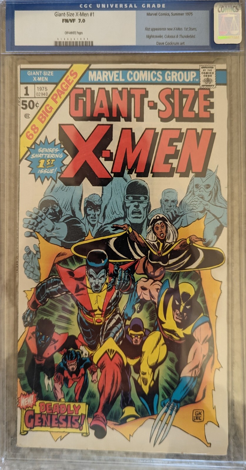 Giant-Size X-Men #1 CGC 7.0 Old Label- Crack? Press? Clean? Resubmit? Giant-Size X-Men #1 CGC 7.0 Old Label- Crack? Press? Clean? Resubmit?